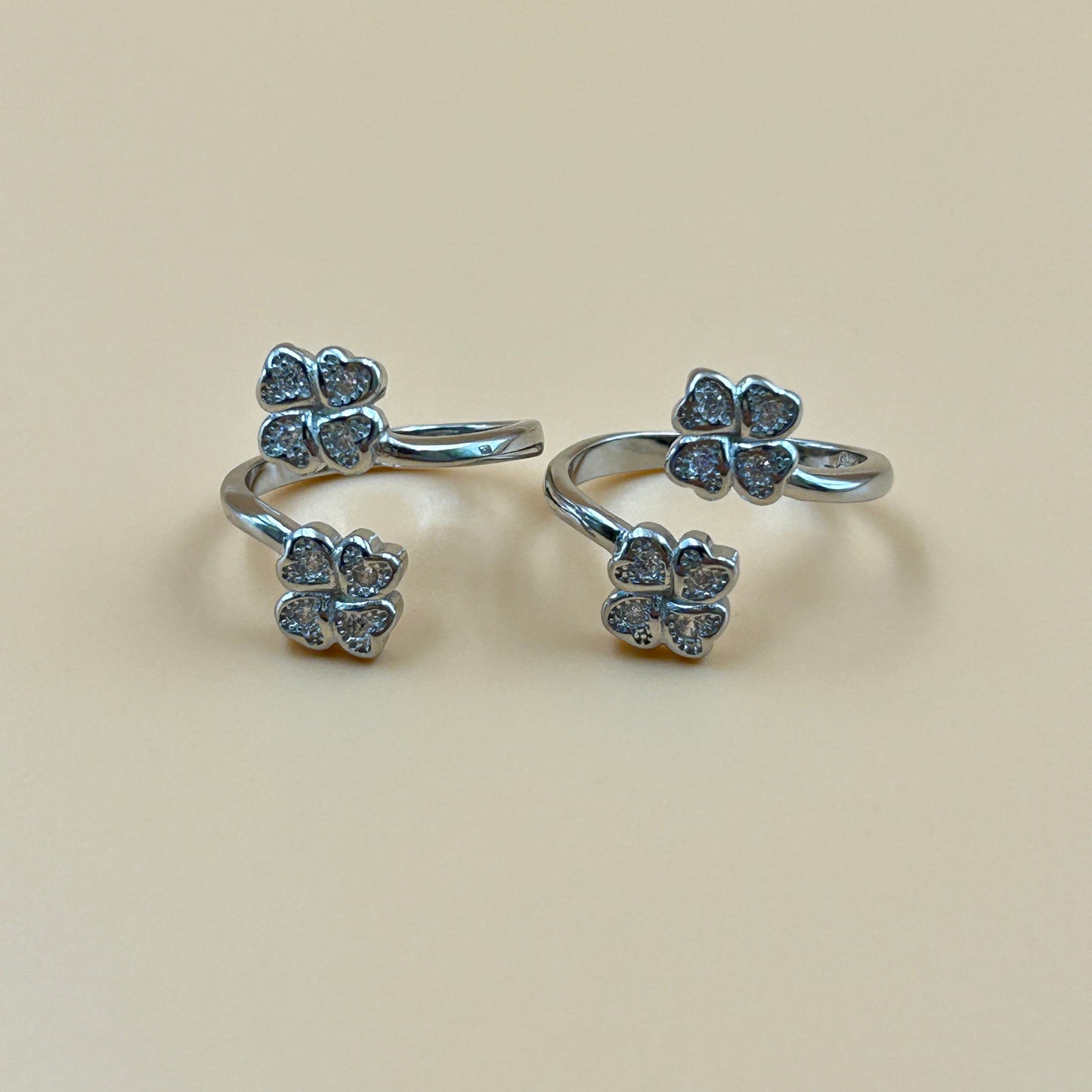 Silver Flower Toe Ring - 925 Silver Toe Rings