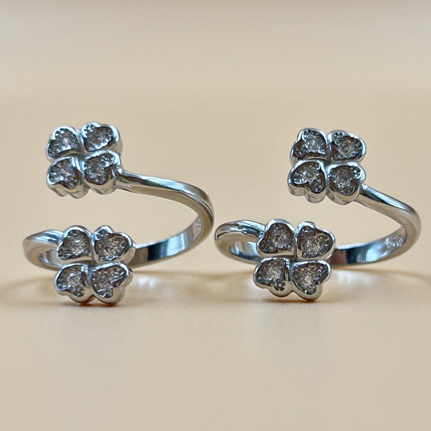 Silver Flower Toe Ring - 925 Silver Toe Rings