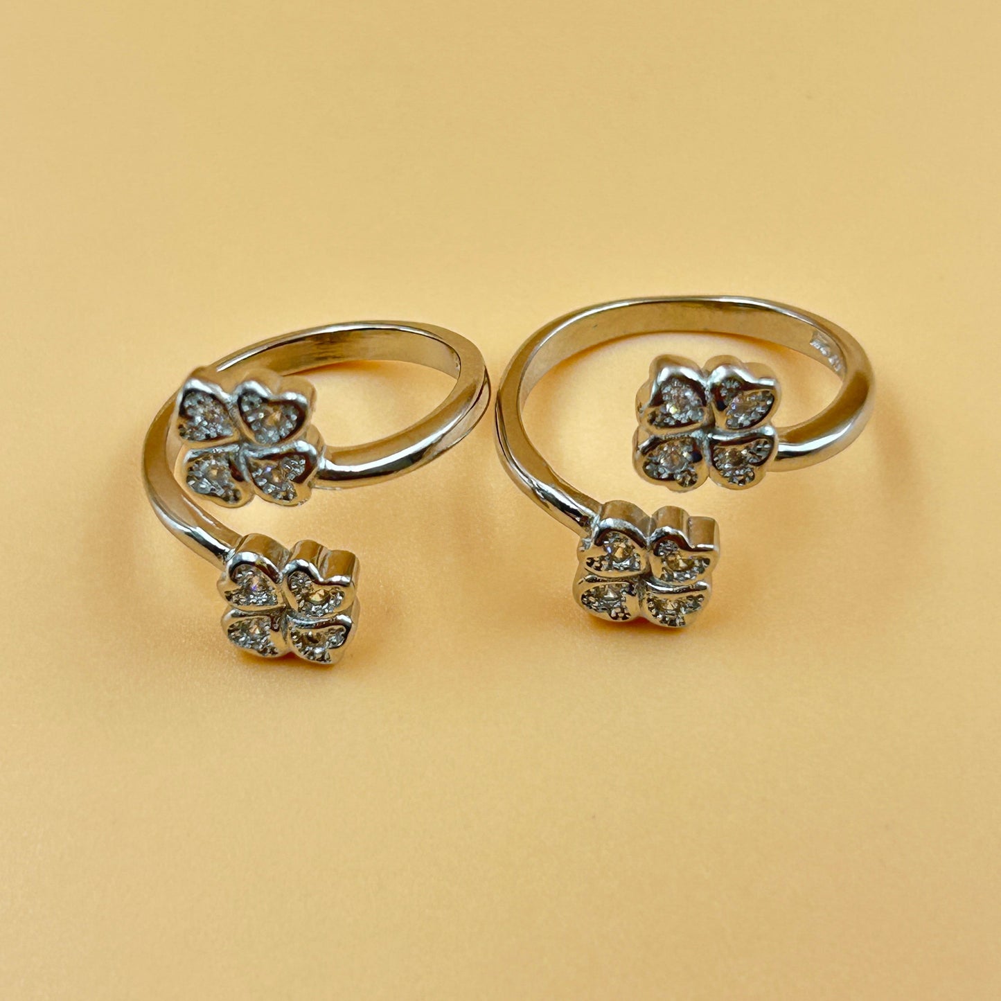 Silver Flower Toe Ring - 925 Silver Toe Rings