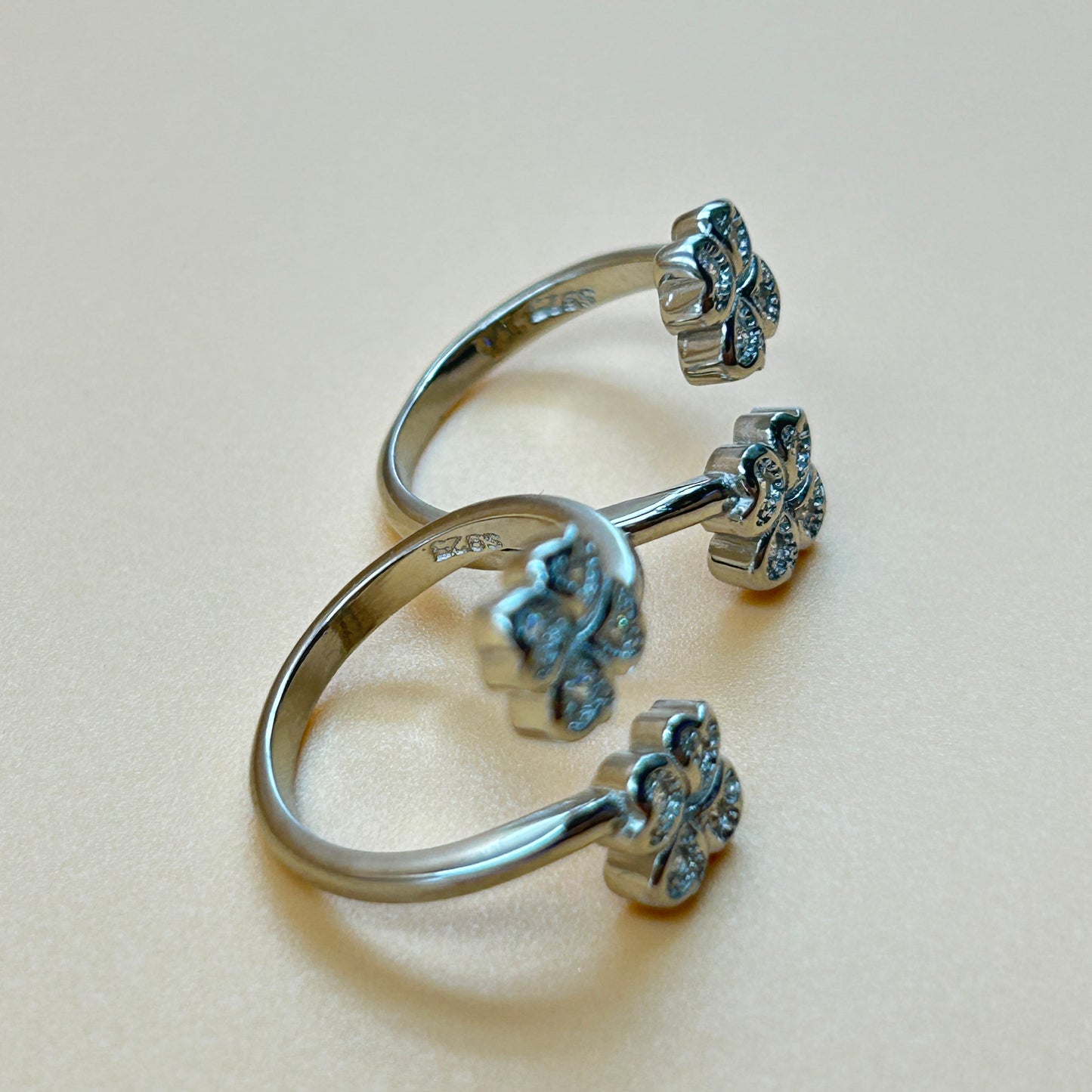 Silver Flower Toe Ring - 925 Silver Toe Rings