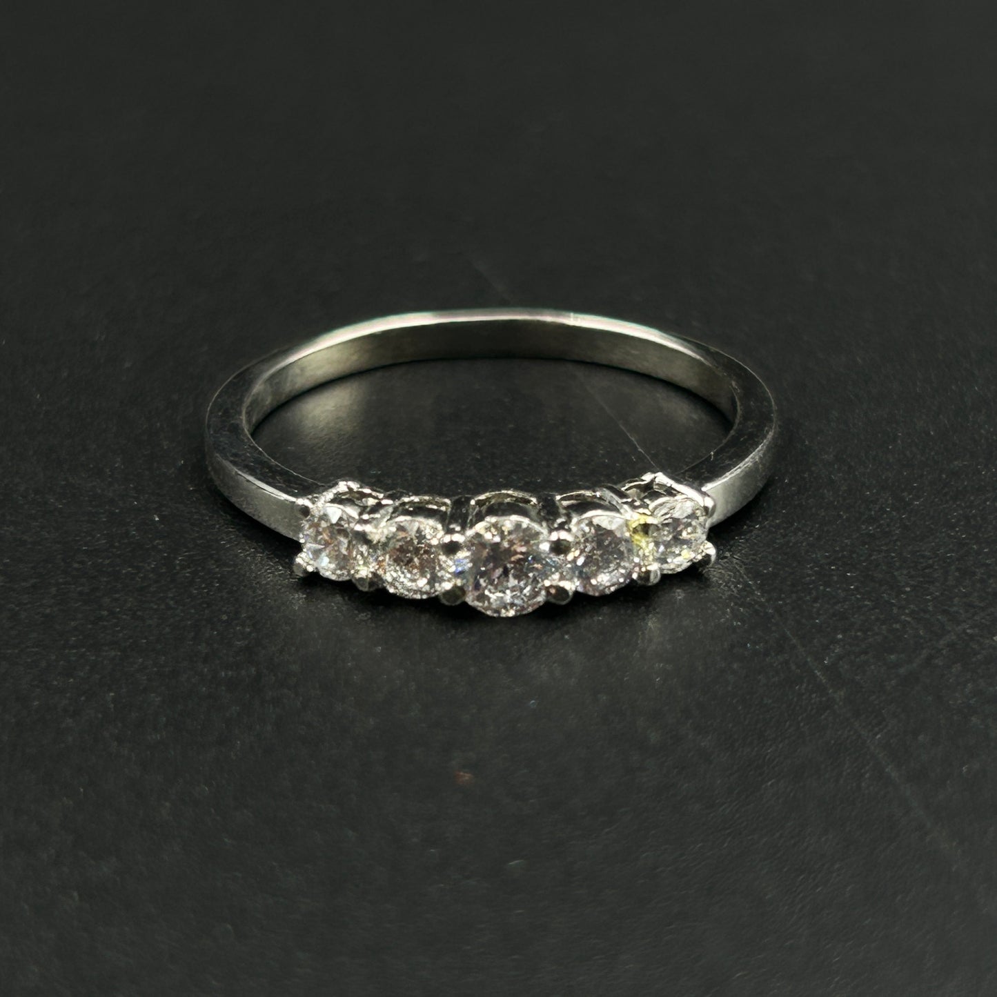 5 Stone Silver Ring