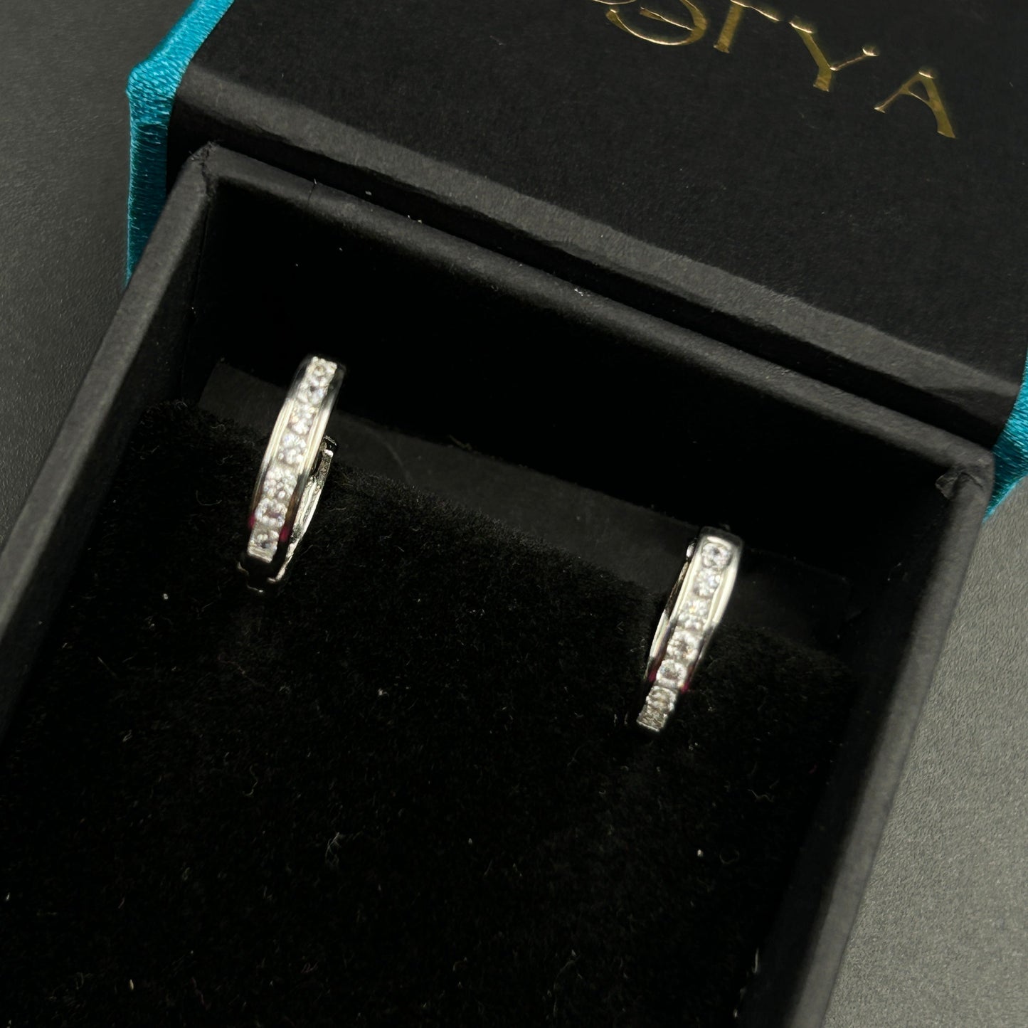 Diamond Bali - Silver Hoop Earring