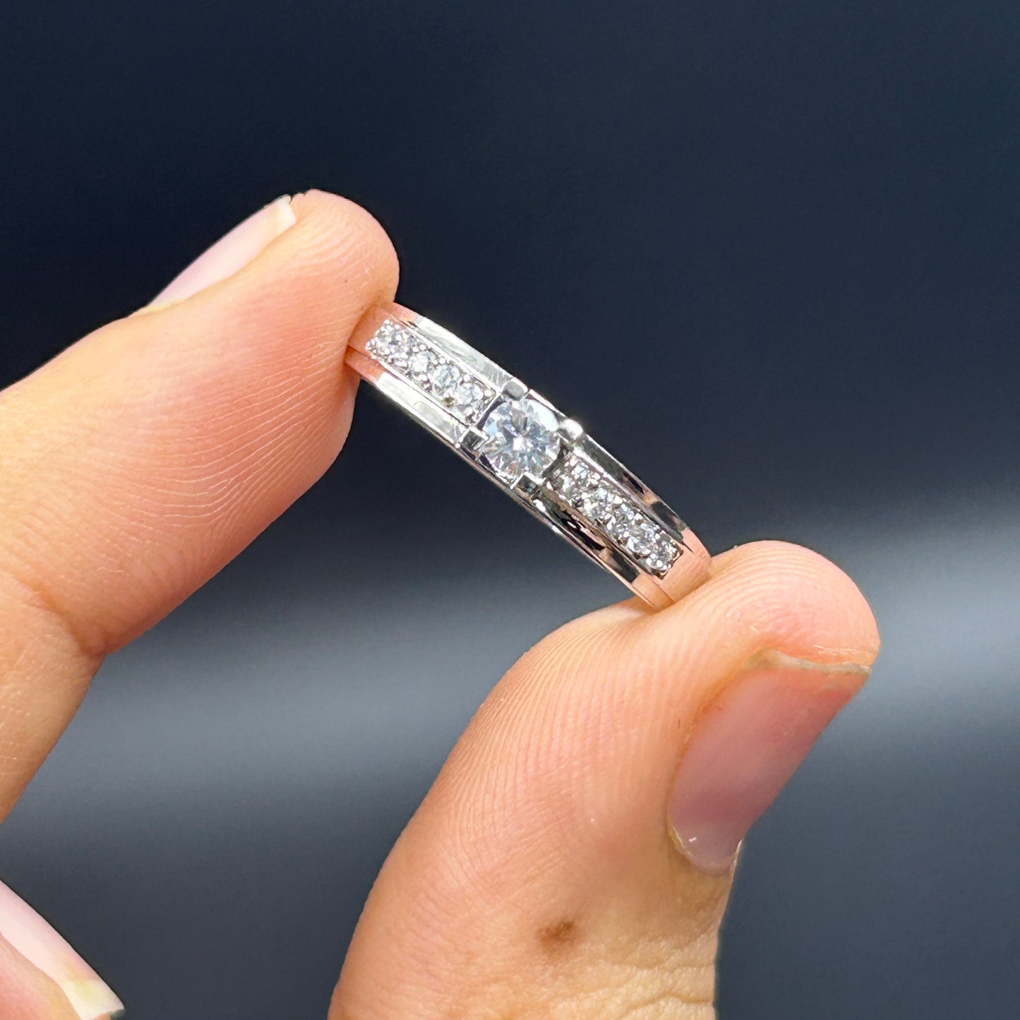 Solitaire Ring - Silver Ring