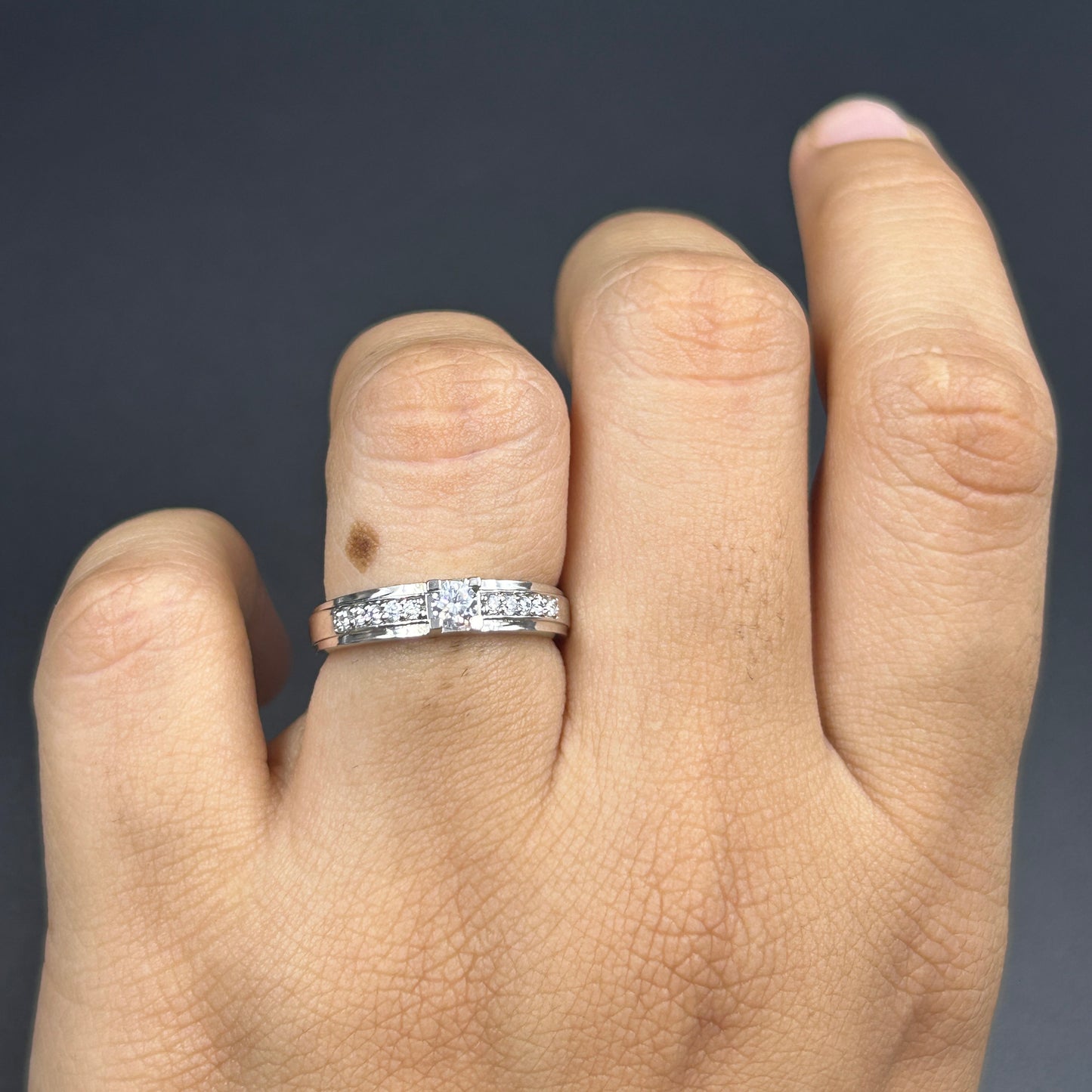 Solitaire Ring - Silver Ring