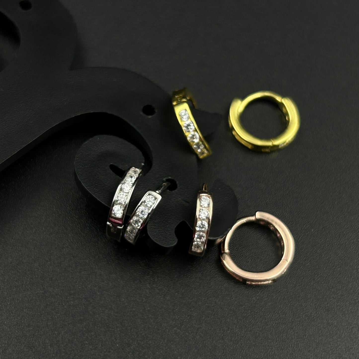 Diamond Bali - Silver Hoop Earring (Small)