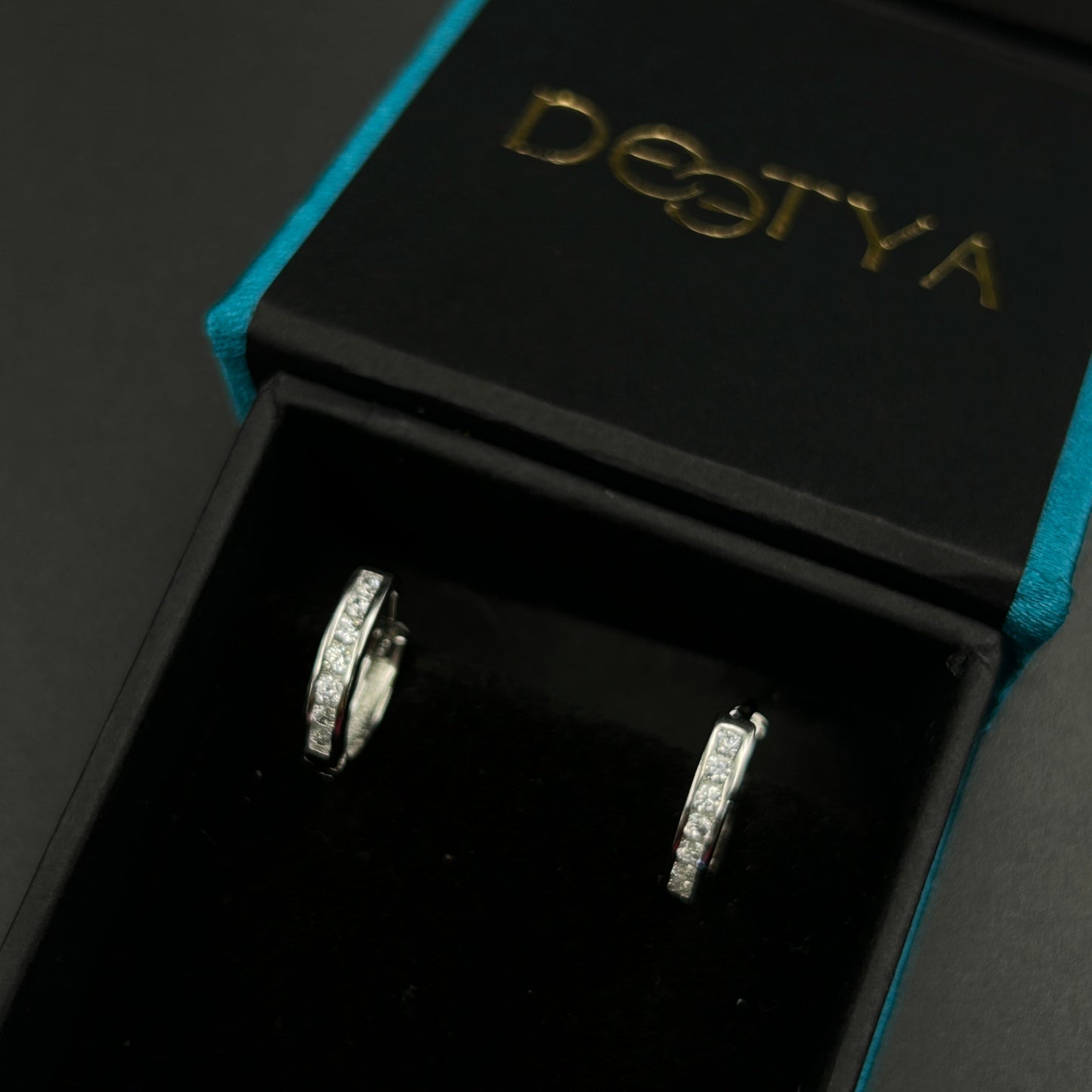 Diamond Bali - Silver Hoop Earring (Small)