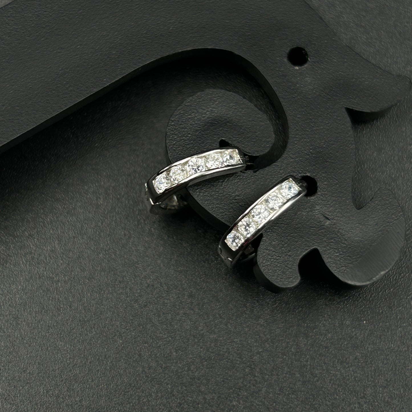 Diamond Bali - Silver Hoop Earring (Small)