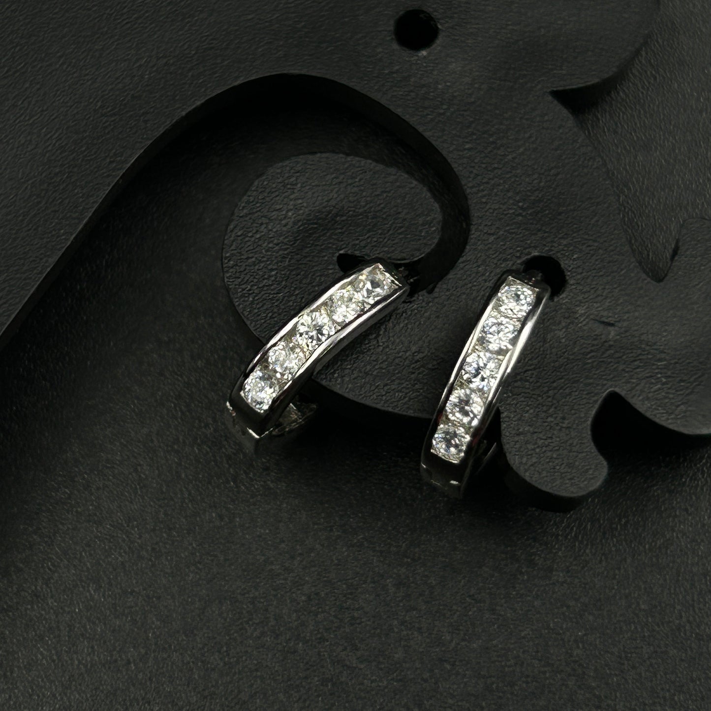 Diamond Bali - Silver Hoop Earring (Small)