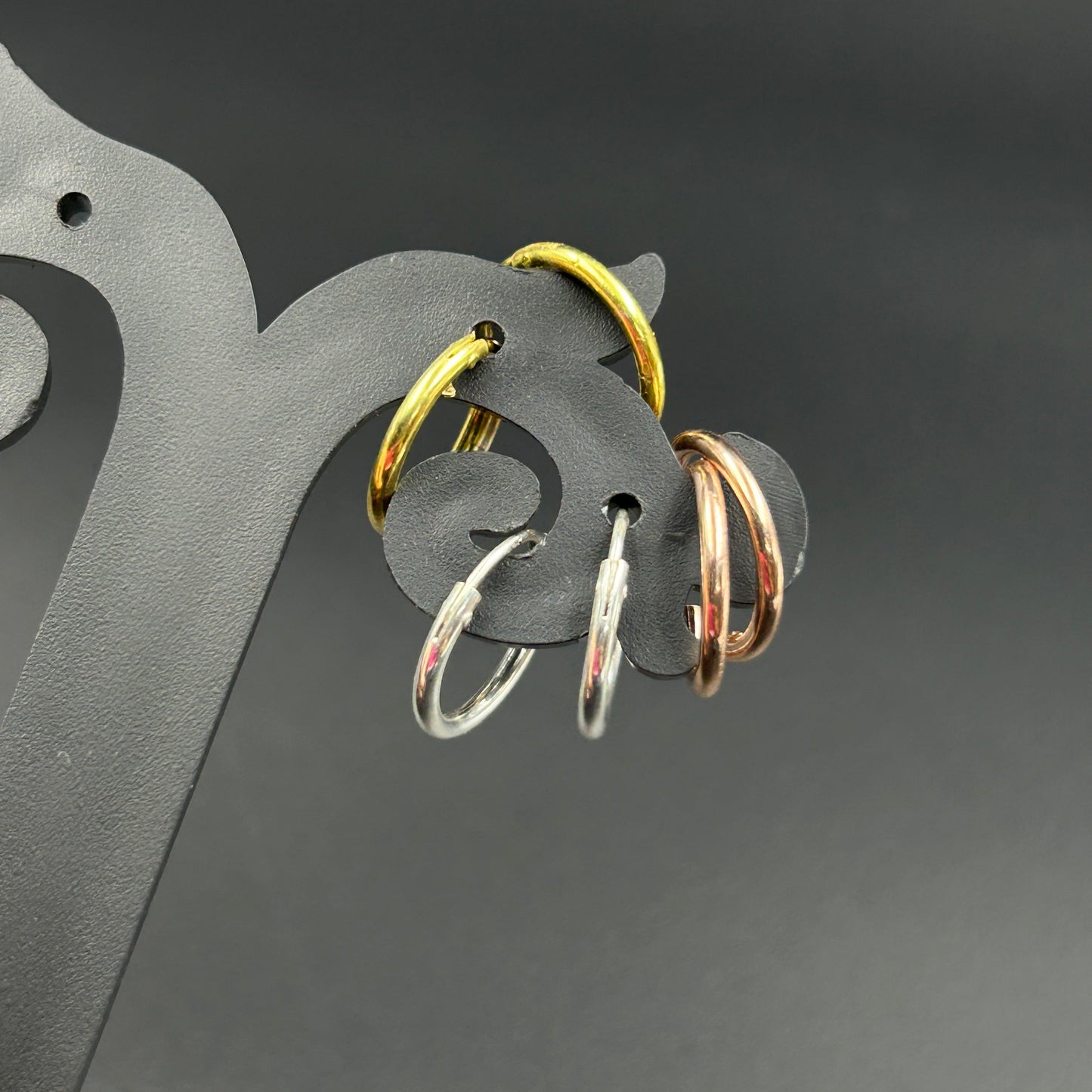 Round Bali - Silver Hoop Earring