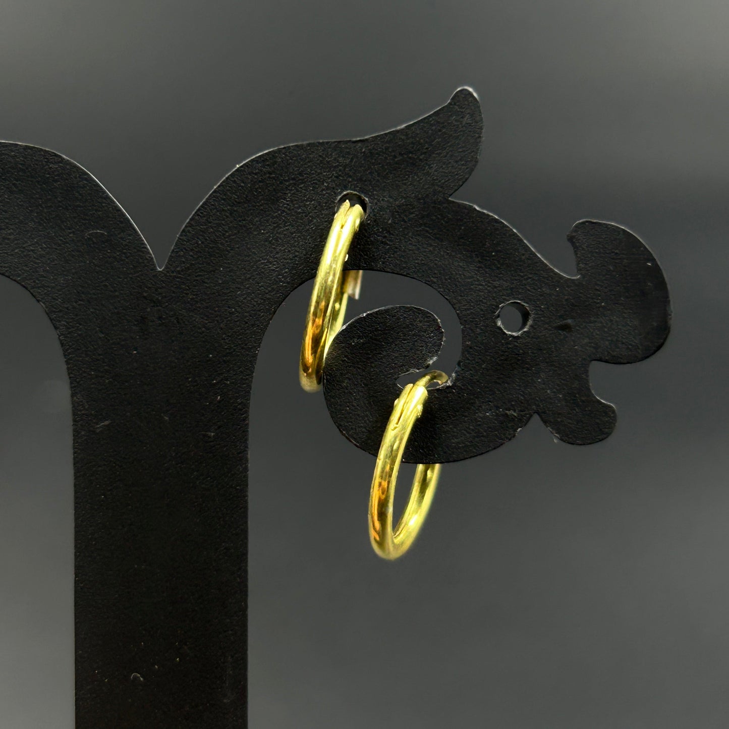 Round Bali - Silver Hoop Earring