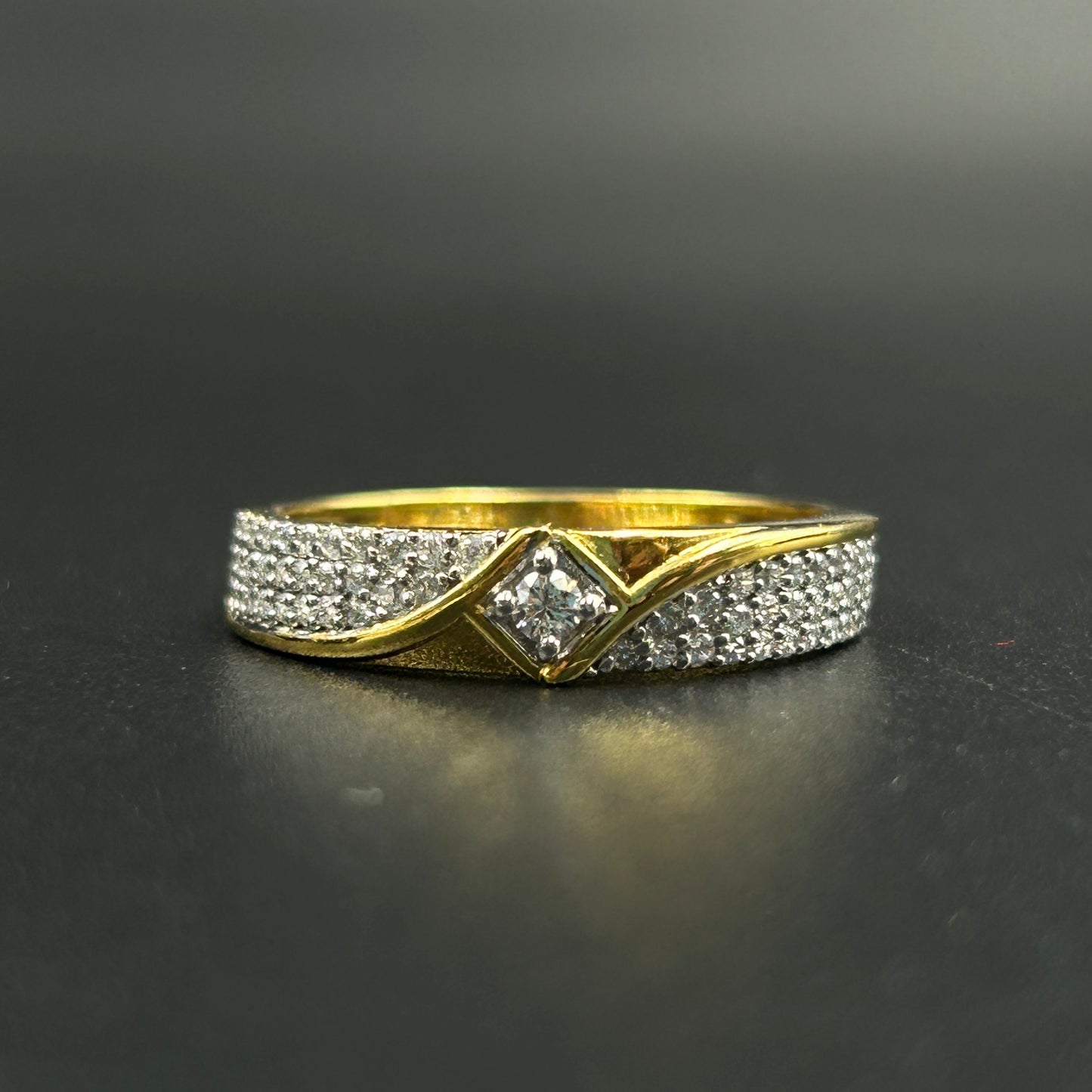 Yellow Silver Women's Ring