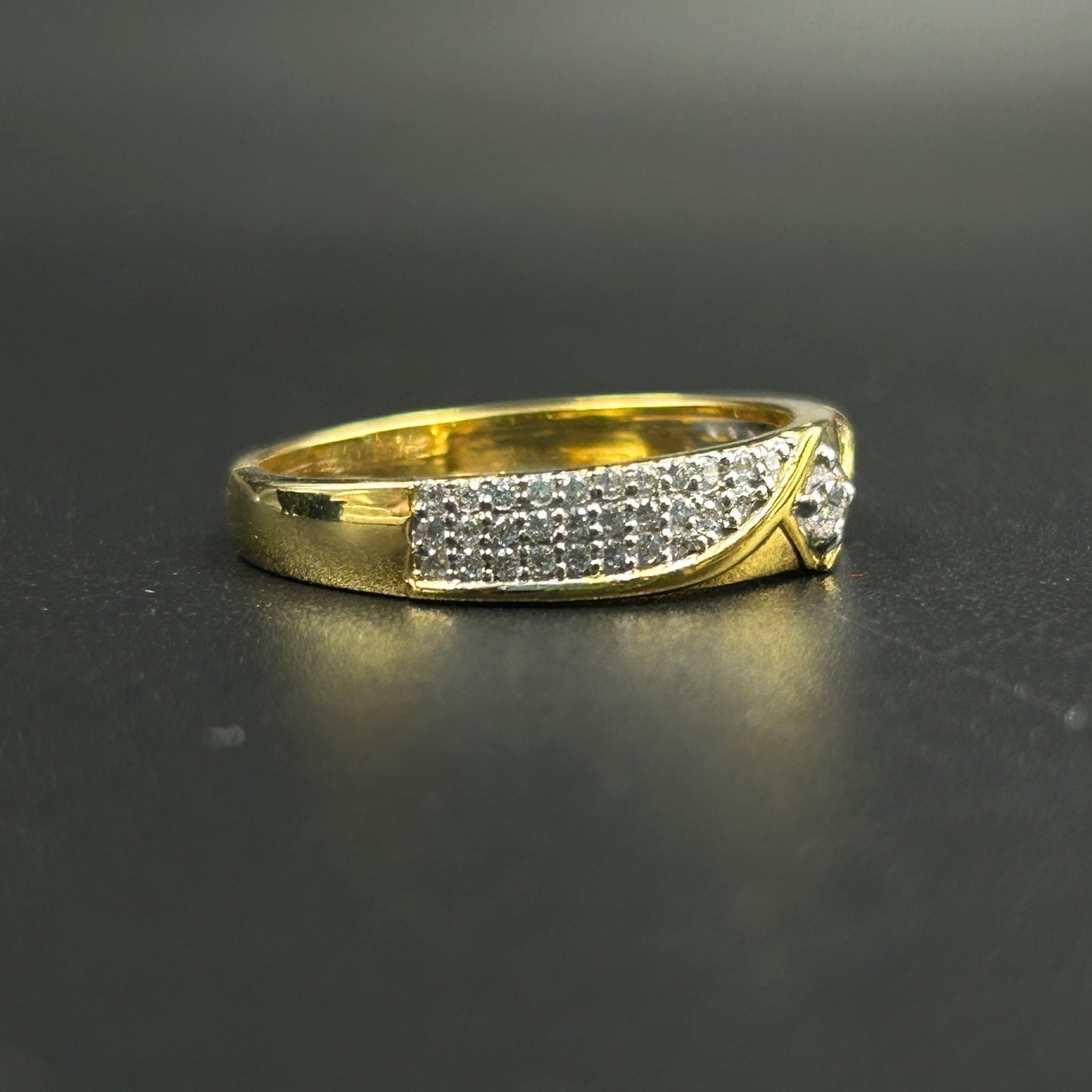 Yellow Silver Women's Ring