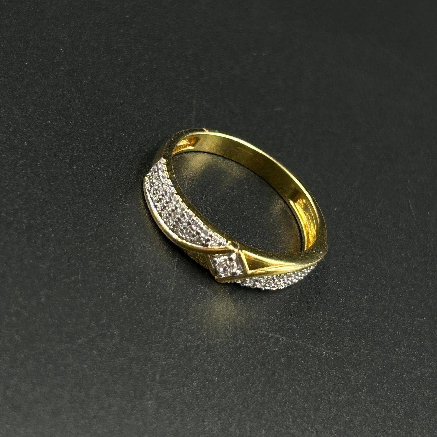Yellow Silver Women's Ring