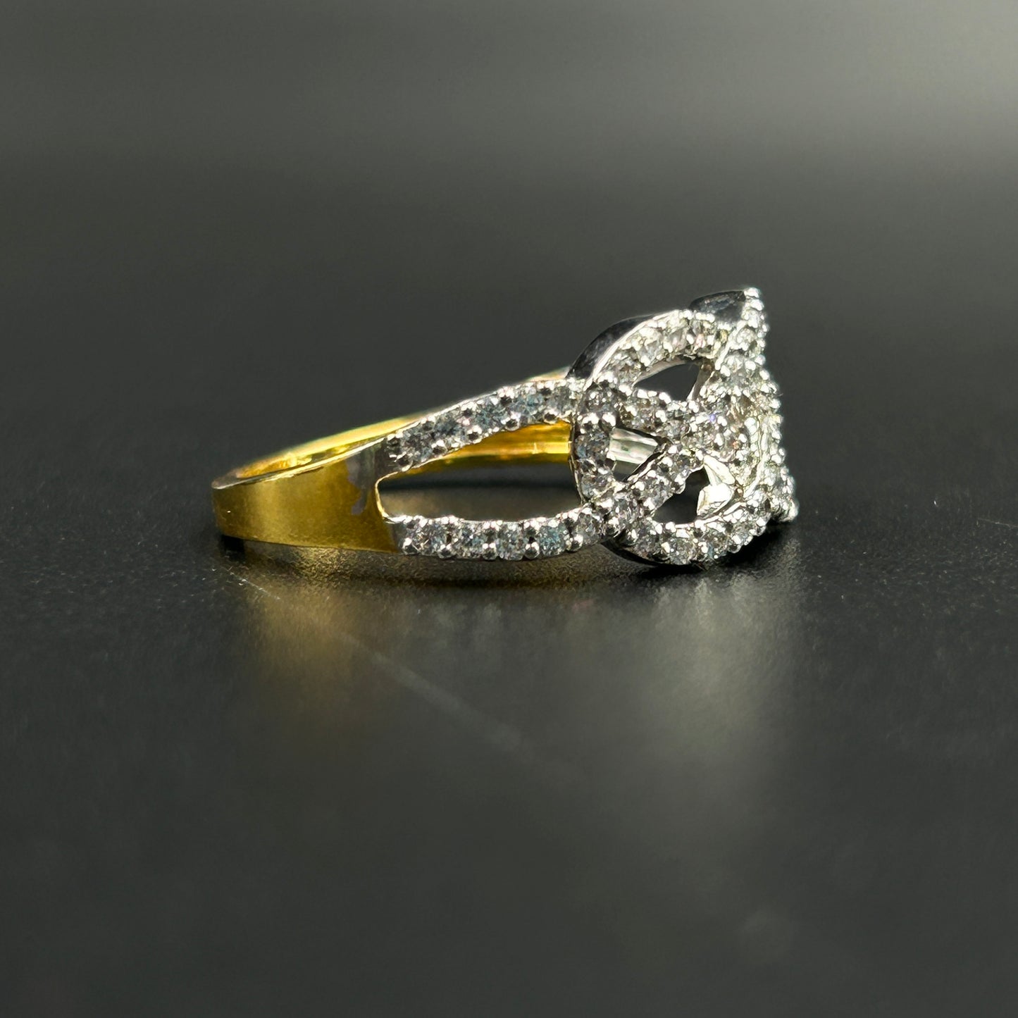 Criss Cross Infinity Ring - Silver Ring