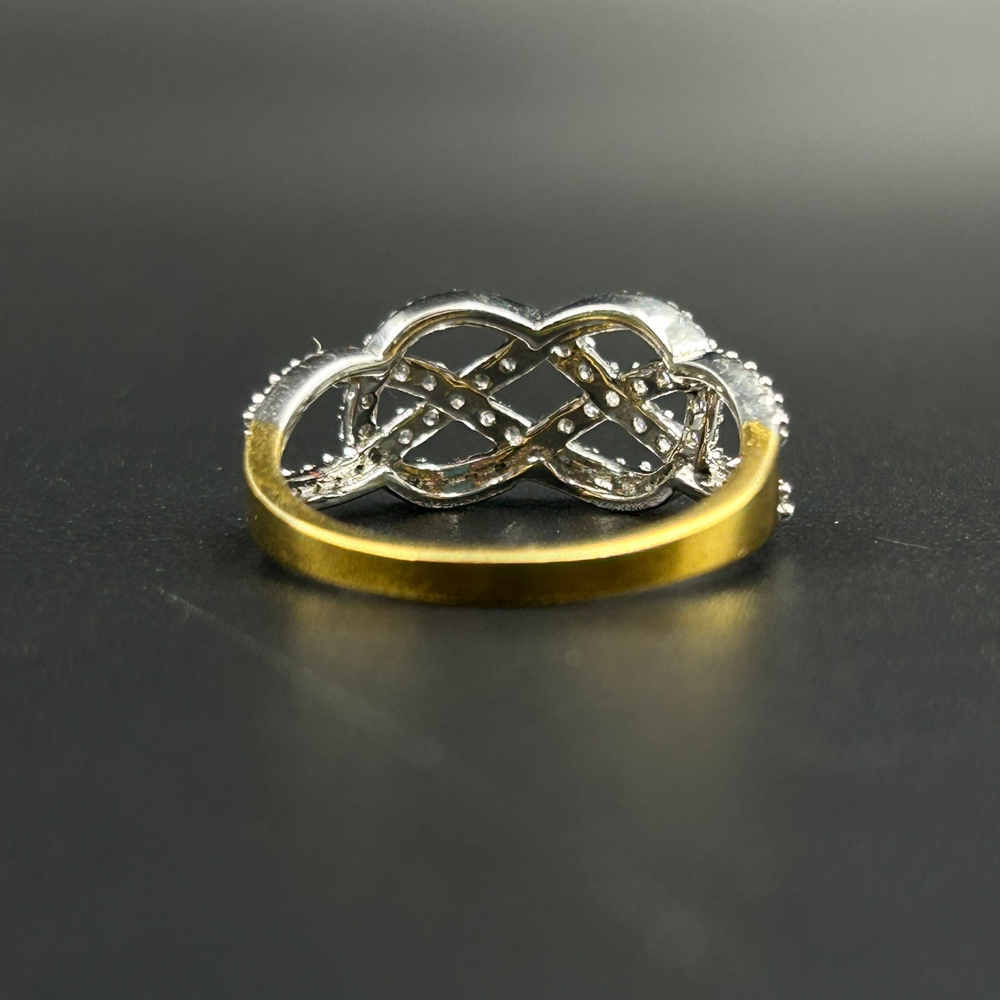 Criss Cross Infinity Ring - Silver Ring