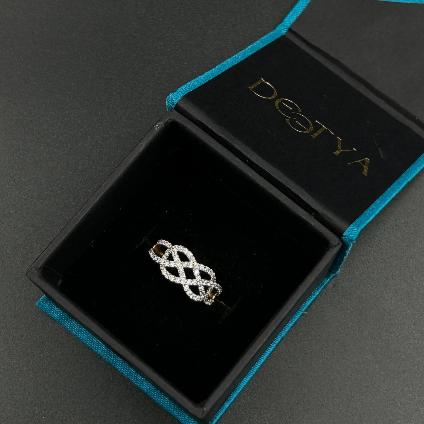 Criss Cross Infinity Ring - Silver Ring