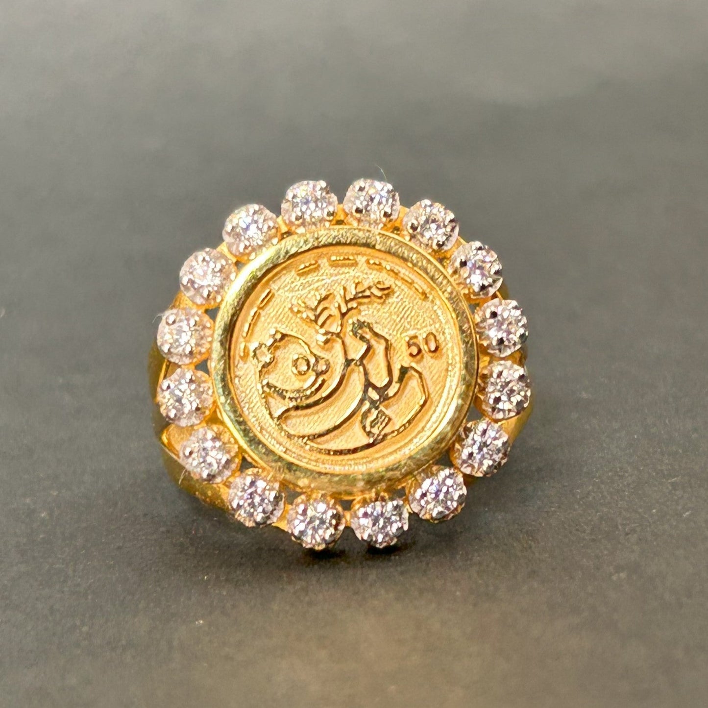 Yellow Gold Panda Ring - Silver Panda Ring