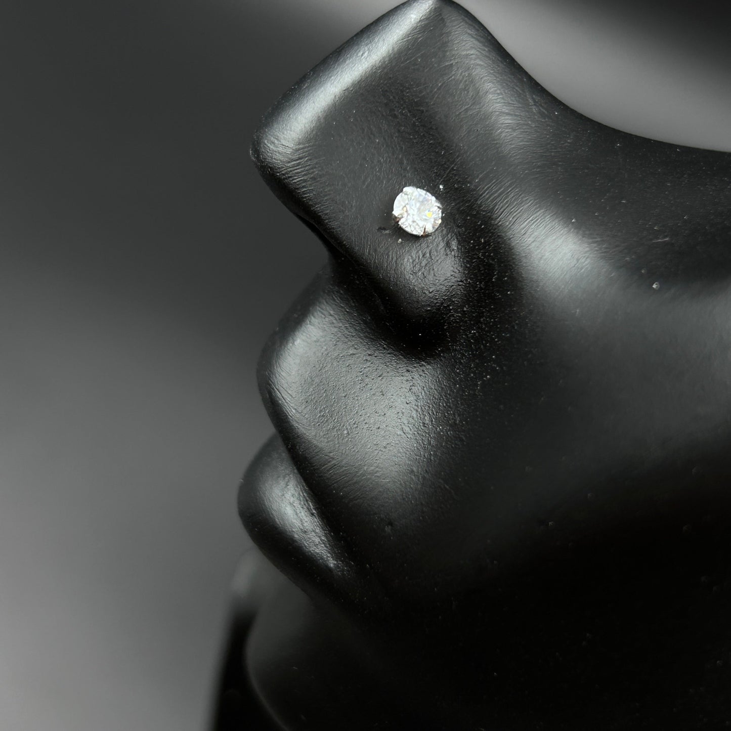 Silver Nose Pin - Diamond Nose Pin