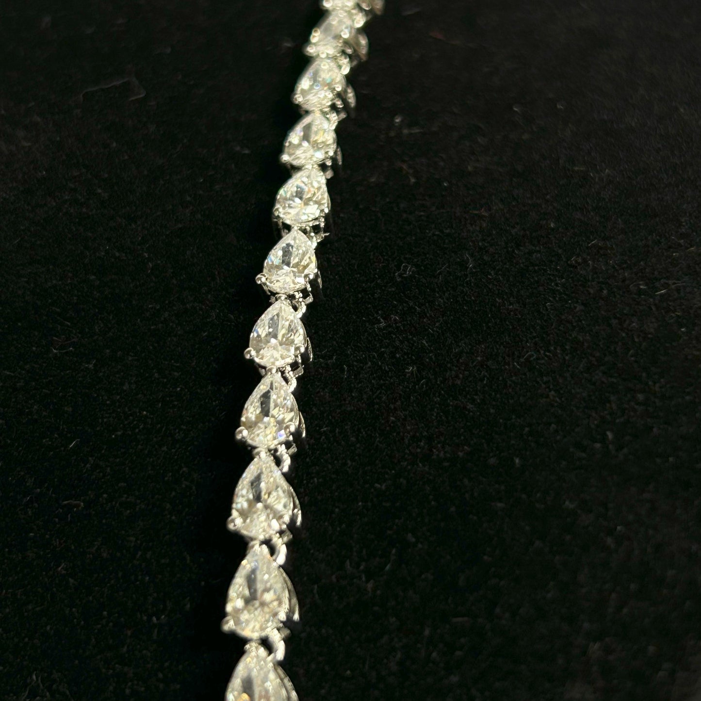 Pear Necklace - 925 Sterling Silver