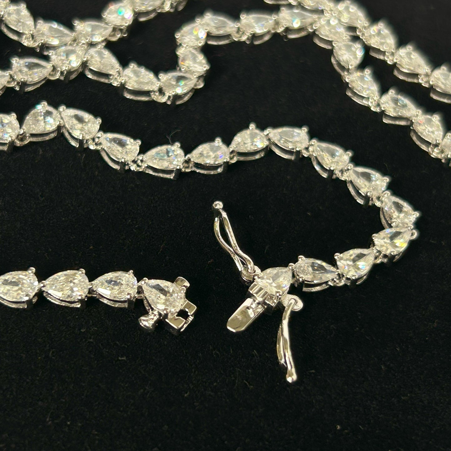 Pear Necklace - 925 Sterling Silver