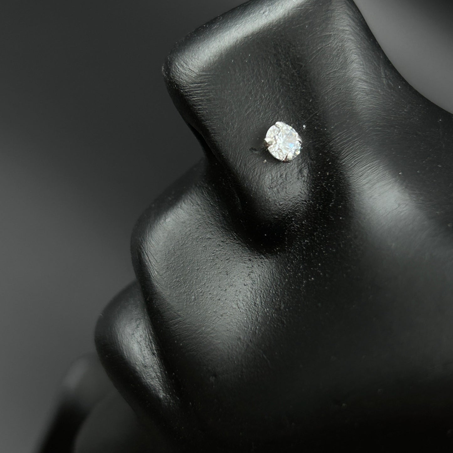 Silver Nose Pin - Diamond Nose Pin