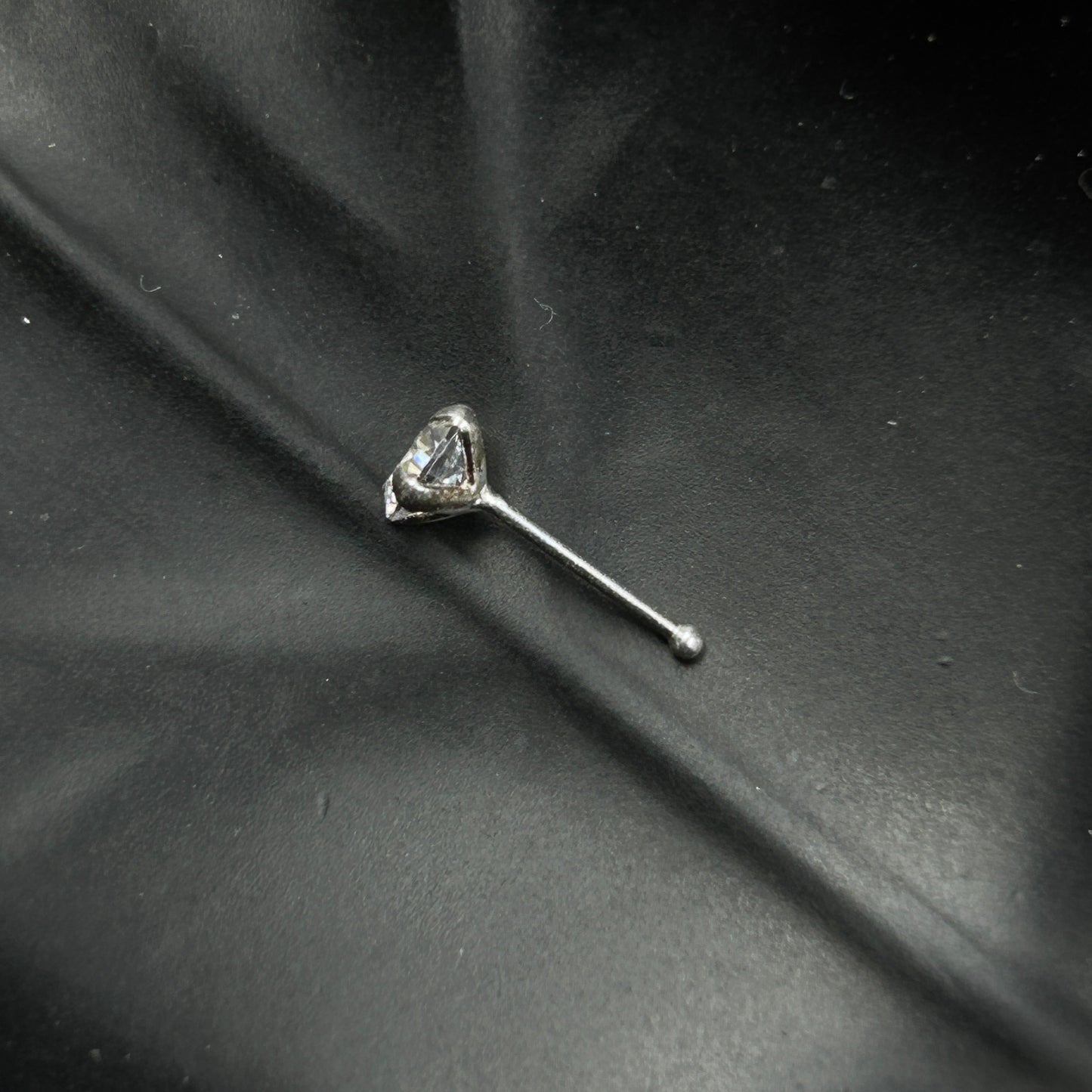 Silver Nose Pin - Diamond Nose Pin