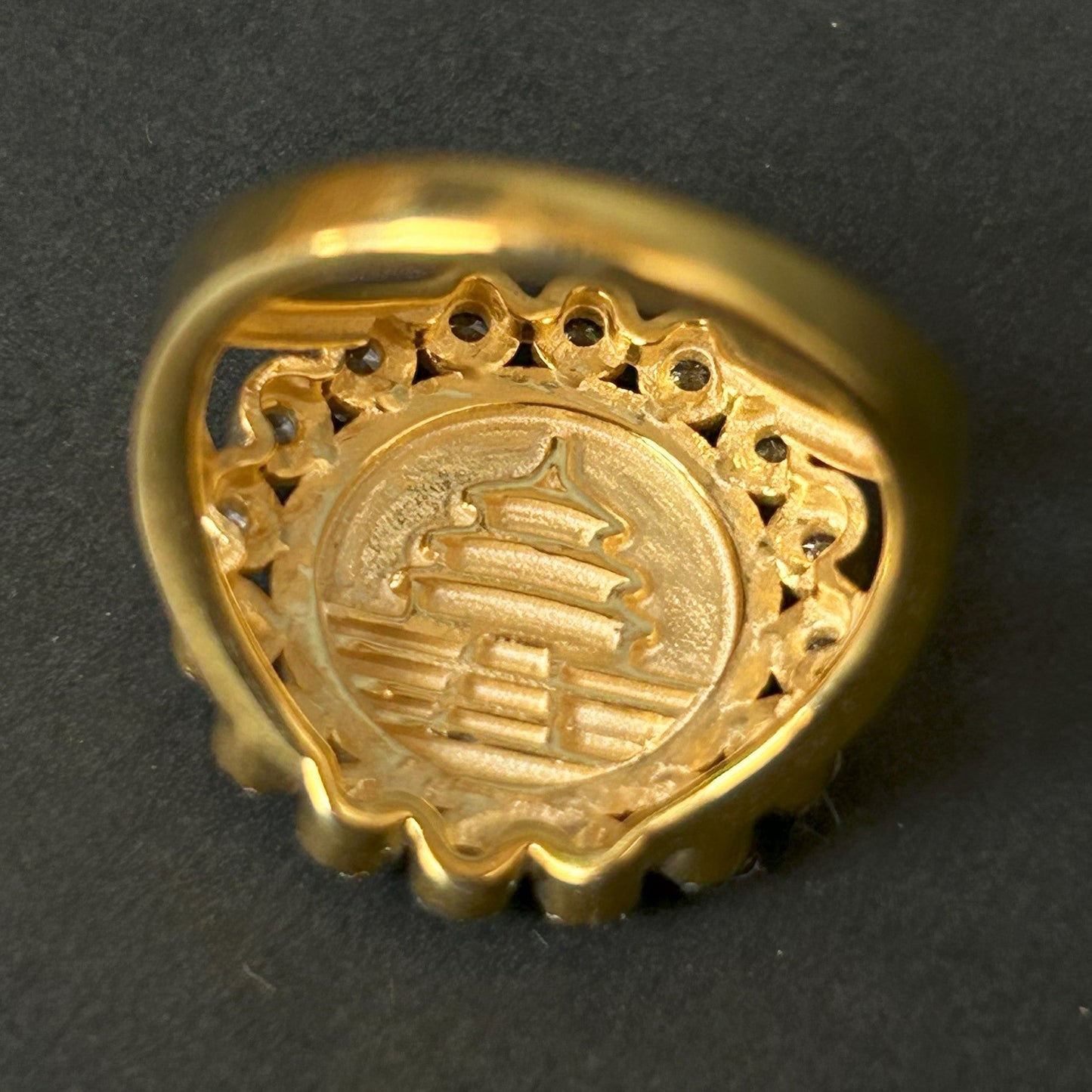 Yellow Gold Panda Ring - Silver Panda Ring