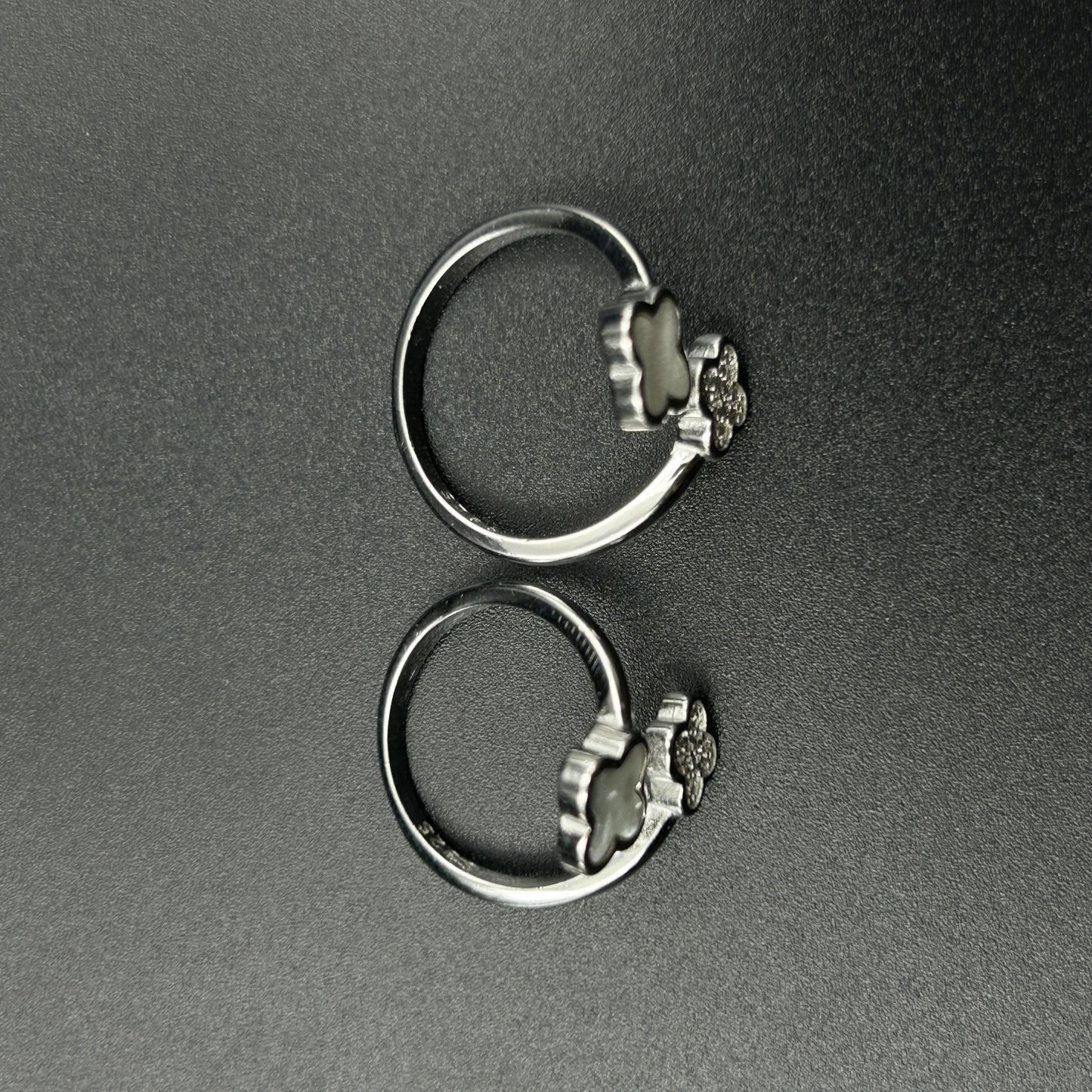 Silver Toe Ring - Clover Toe Ring