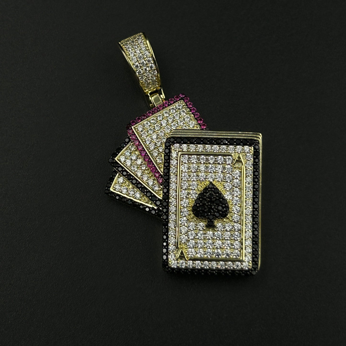 92.5 Sterling Silver Pendant - CARD Pendant