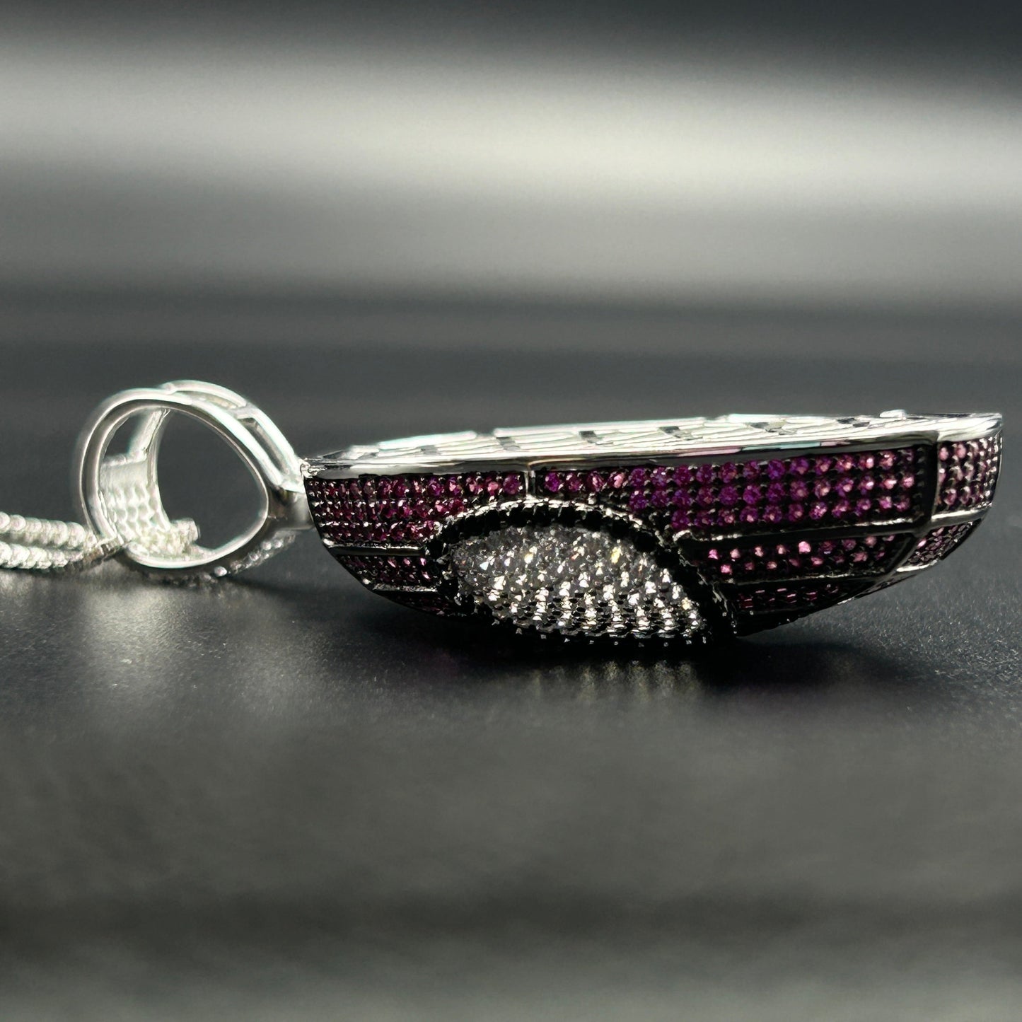 Men's HipHop Pendant - Silver Pendant and Chain