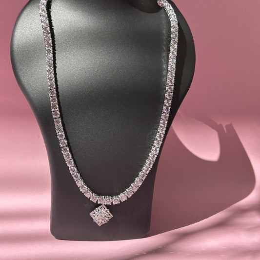 Pure Silver Ziricon Necklace