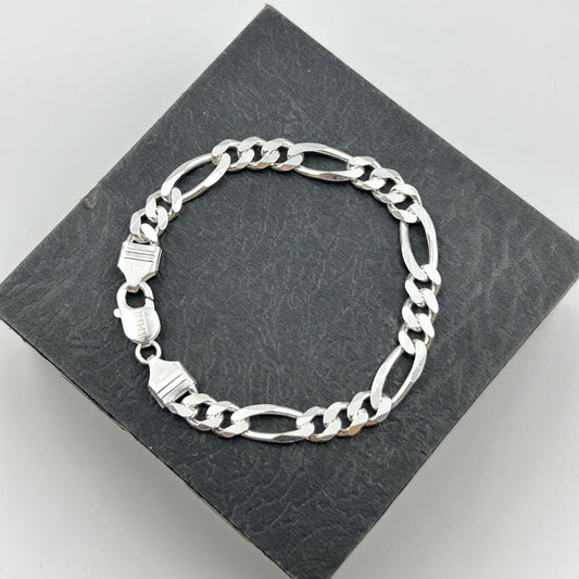 Hip Hop Charm Bracelet - Men's Silver Bracelet