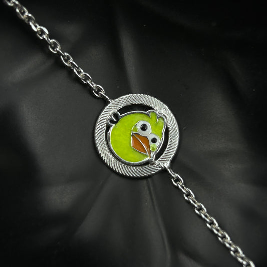 Silver Bird Cartoon Rakhi for Kids 5.5"