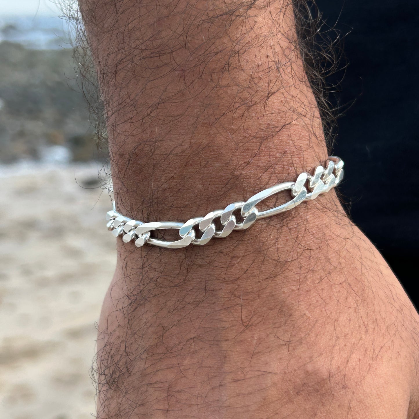 Hip Hop Charm Bracelet - Men's Silver Bracelet