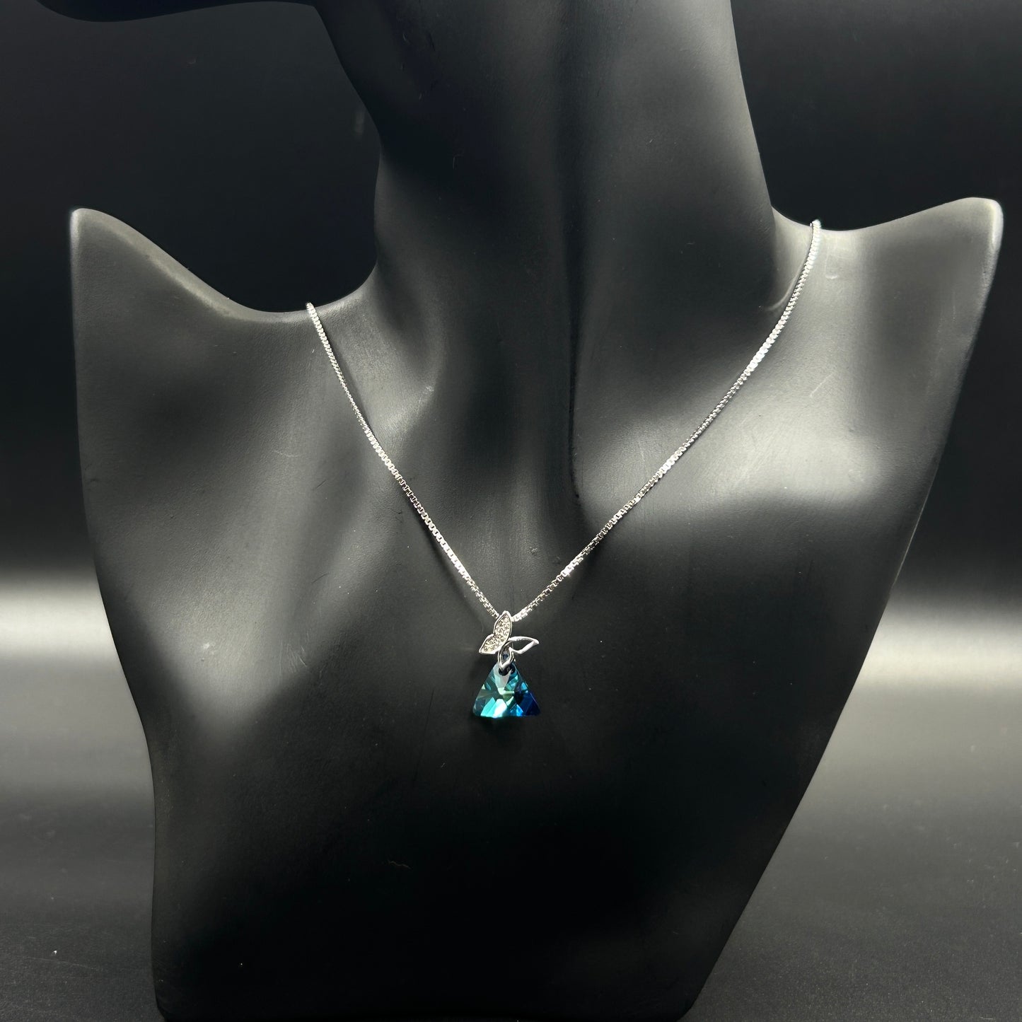 Butterfly Pendant - Silver Pendant and Chain