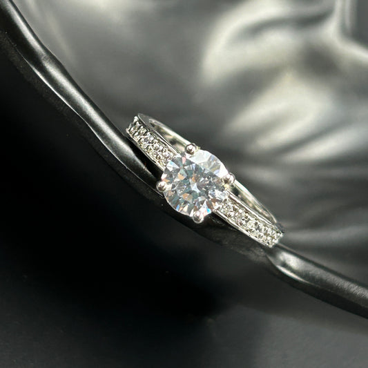 Silver Diamond Ring