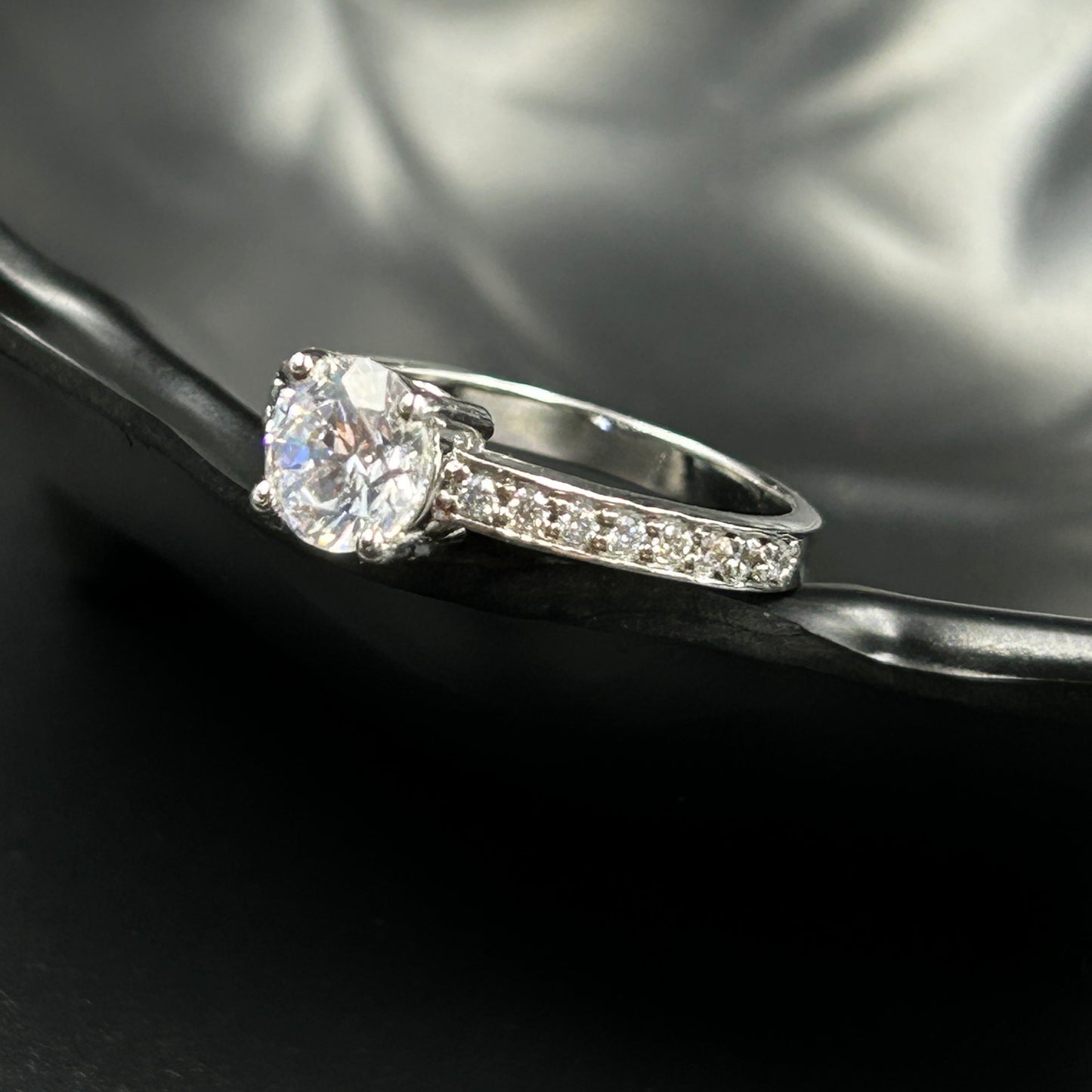 Silver Diamond Ring