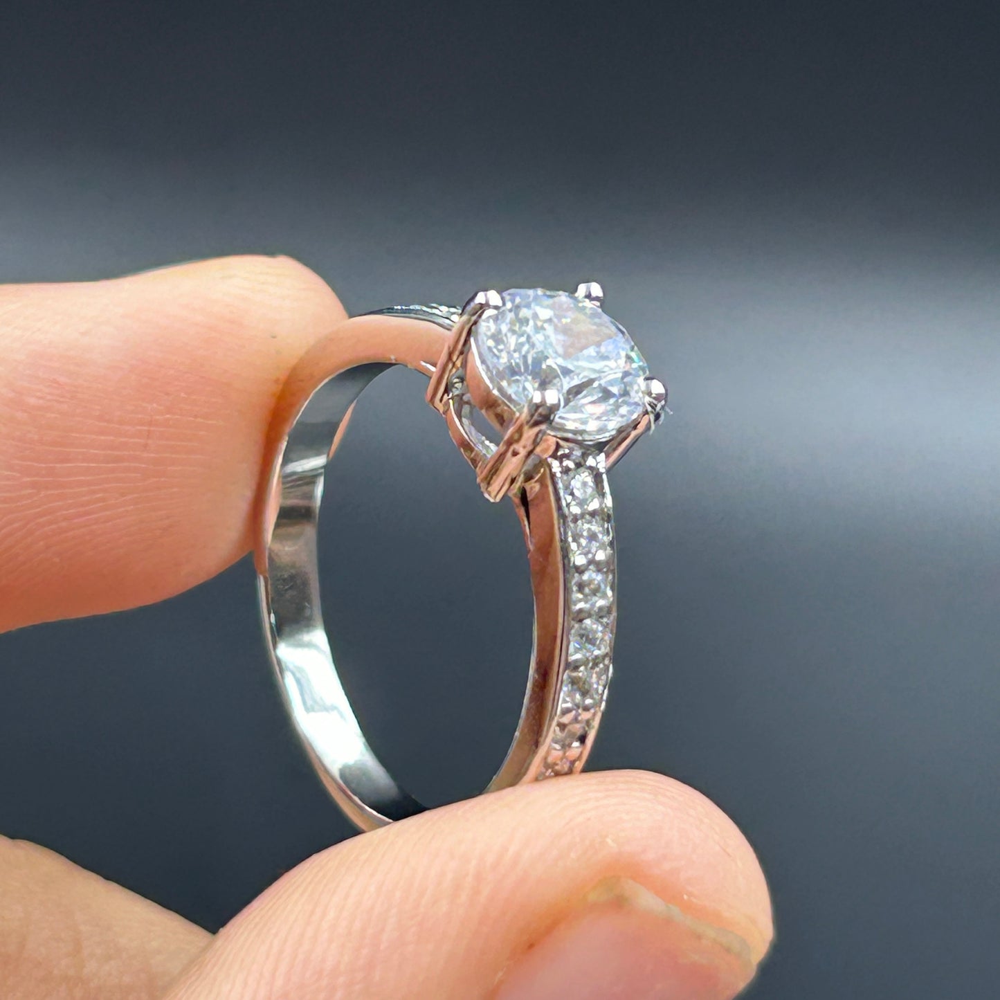 Silver Diamond Ring