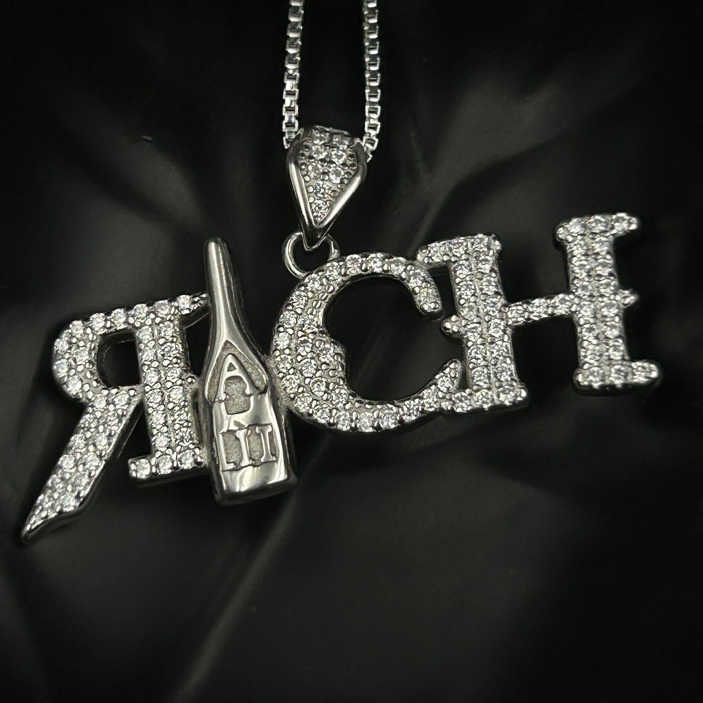 Silver Pendant - RICH Pendant for Men