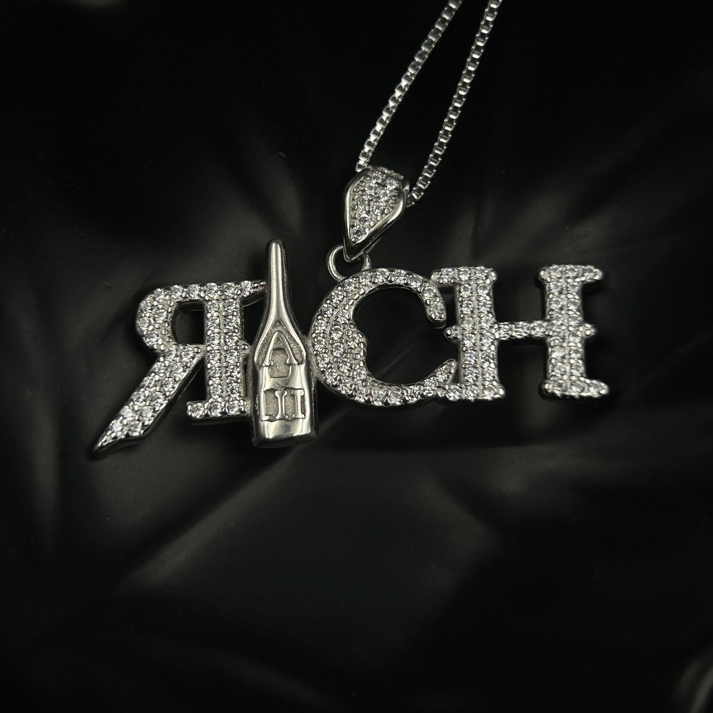 Silver Pendant - RICH Pendant for Men