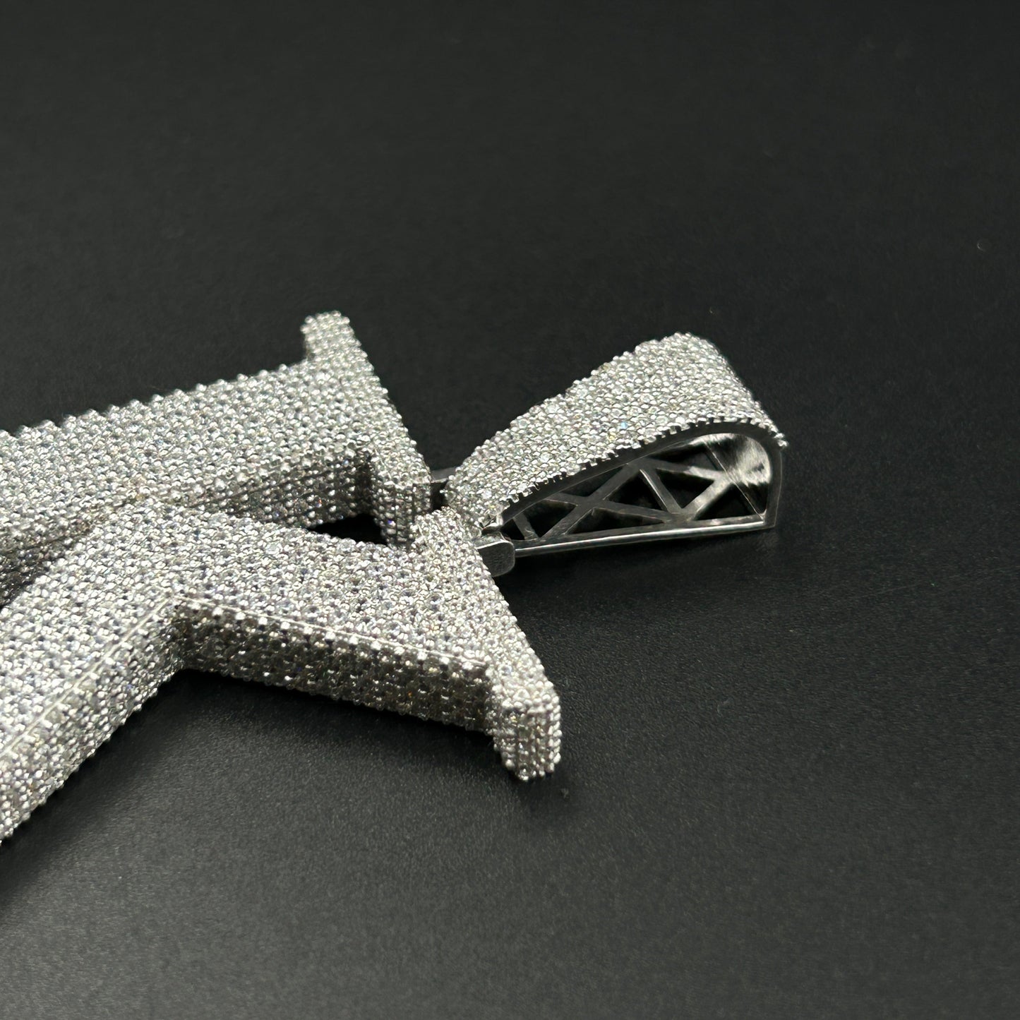 Customised Letter K Pendant - Silver Pendant