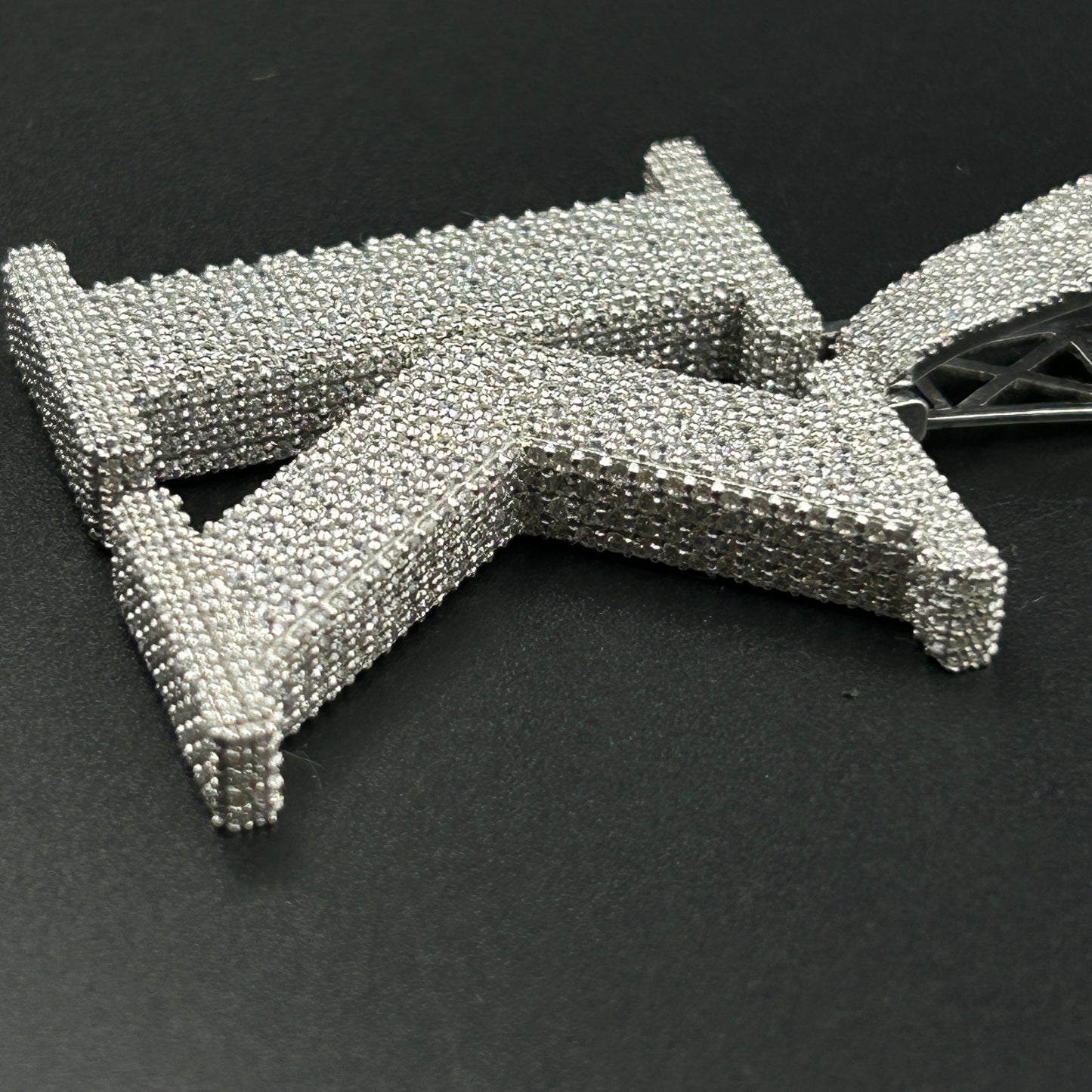 Customised Letter K Pendant - Silver Pendant