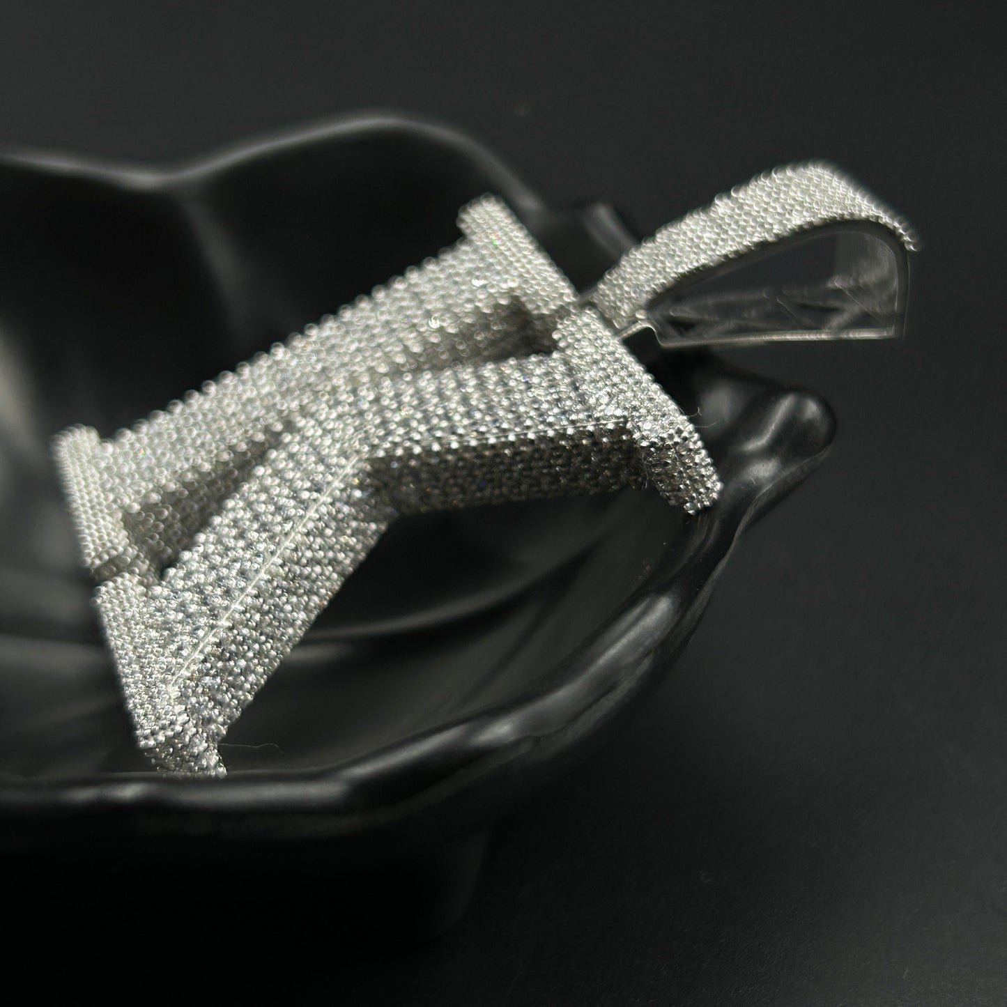 Customised Letter K Pendant - Silver Pendant