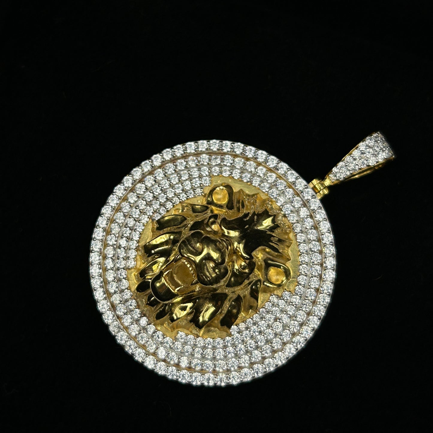 Hiphop Lion Silver Pendant - Coin Pendant
