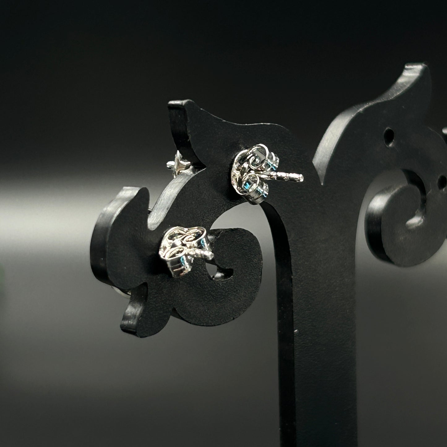 Halo Stud Earring - Women's Silver Earring