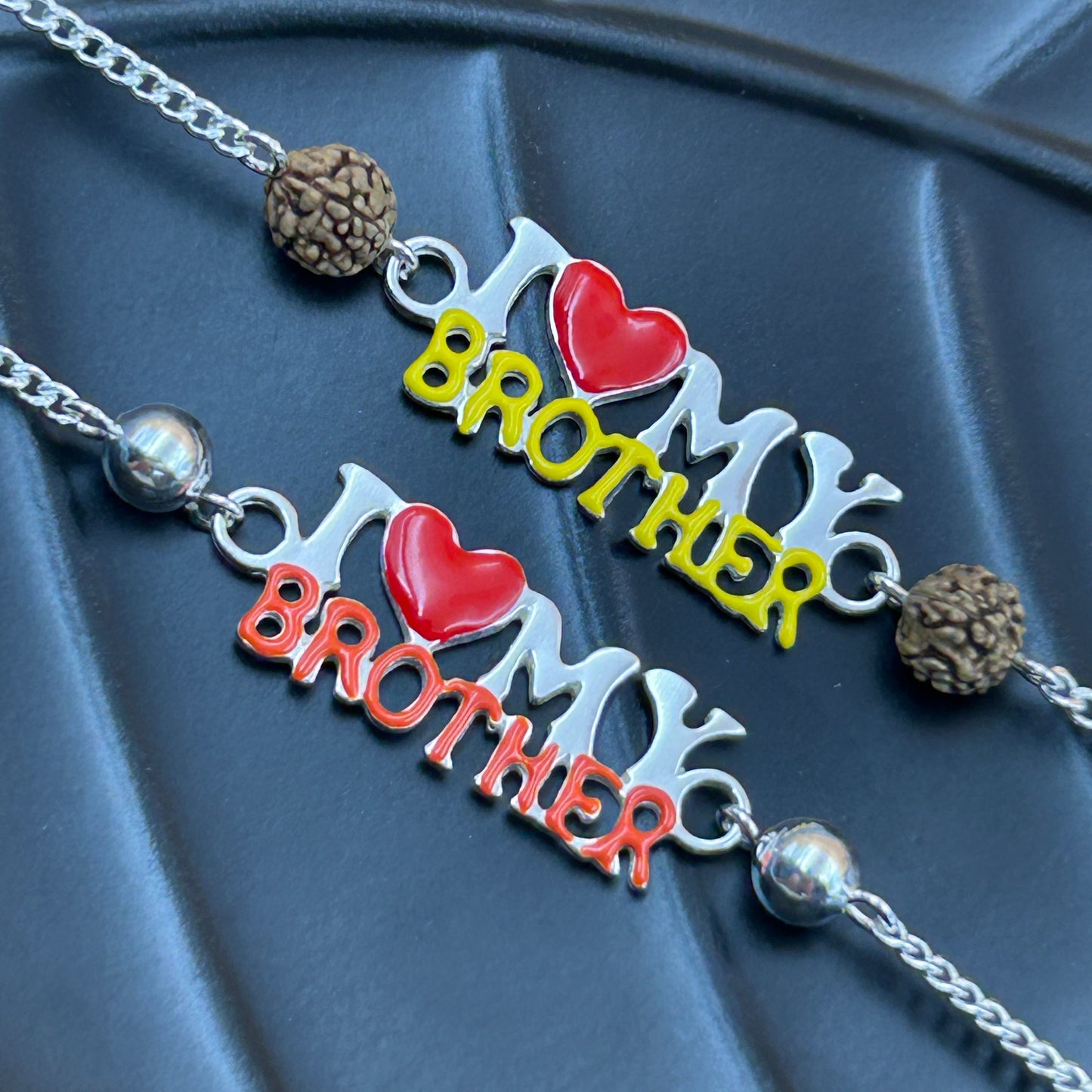 Silver Rakhi - I LOVE MY BROTHER Rakhi