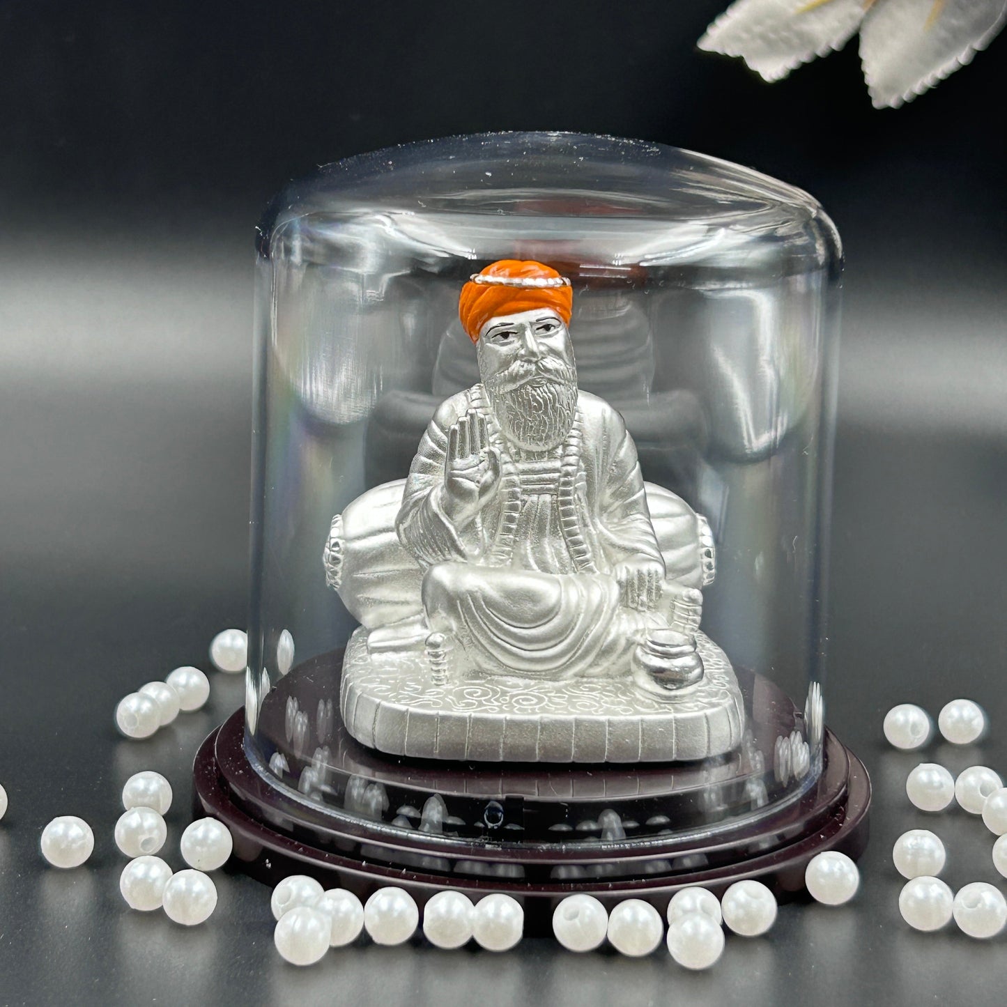 Gurunanak Waheguru 999 Silver Murti