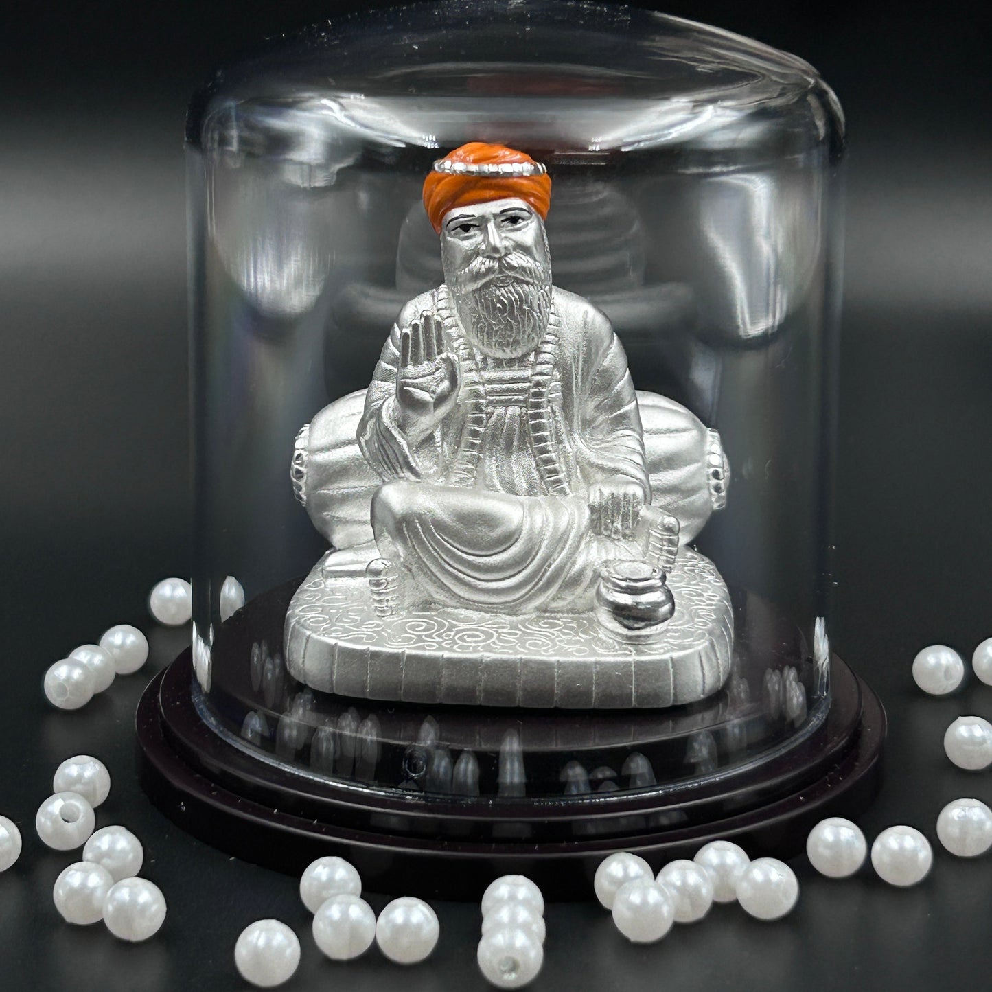 Gurunanak Waheguru 999 Silver Murti