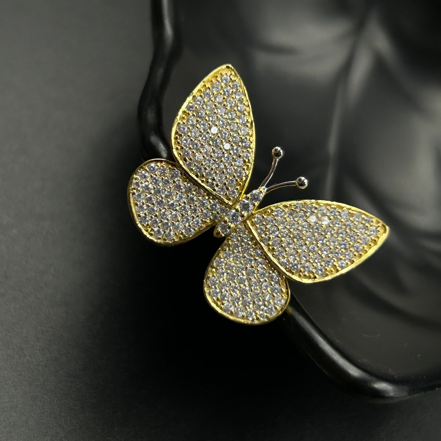 Pure silver BUTTERFLY ring