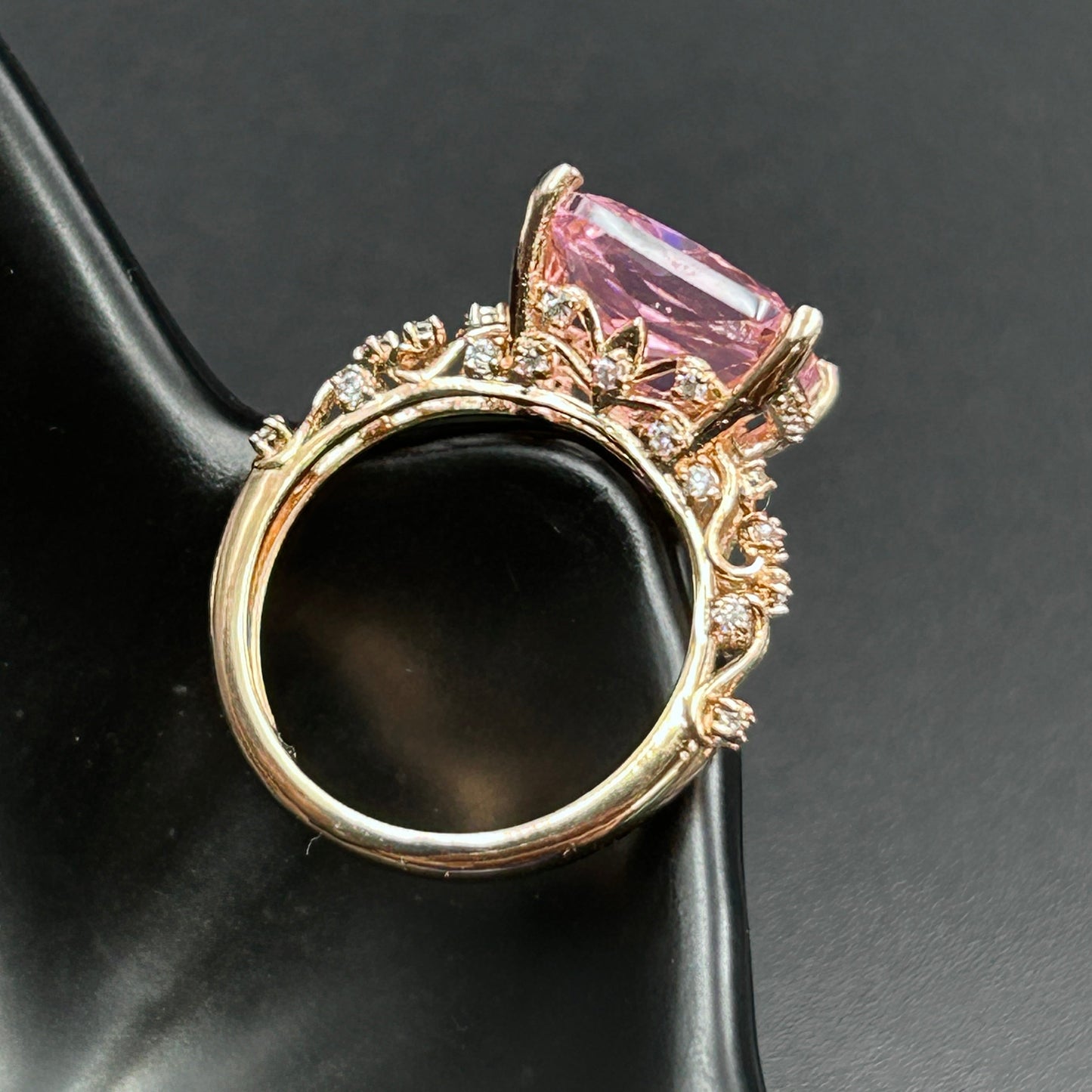 Pink Sapphire Ring - Pure Silver Ring